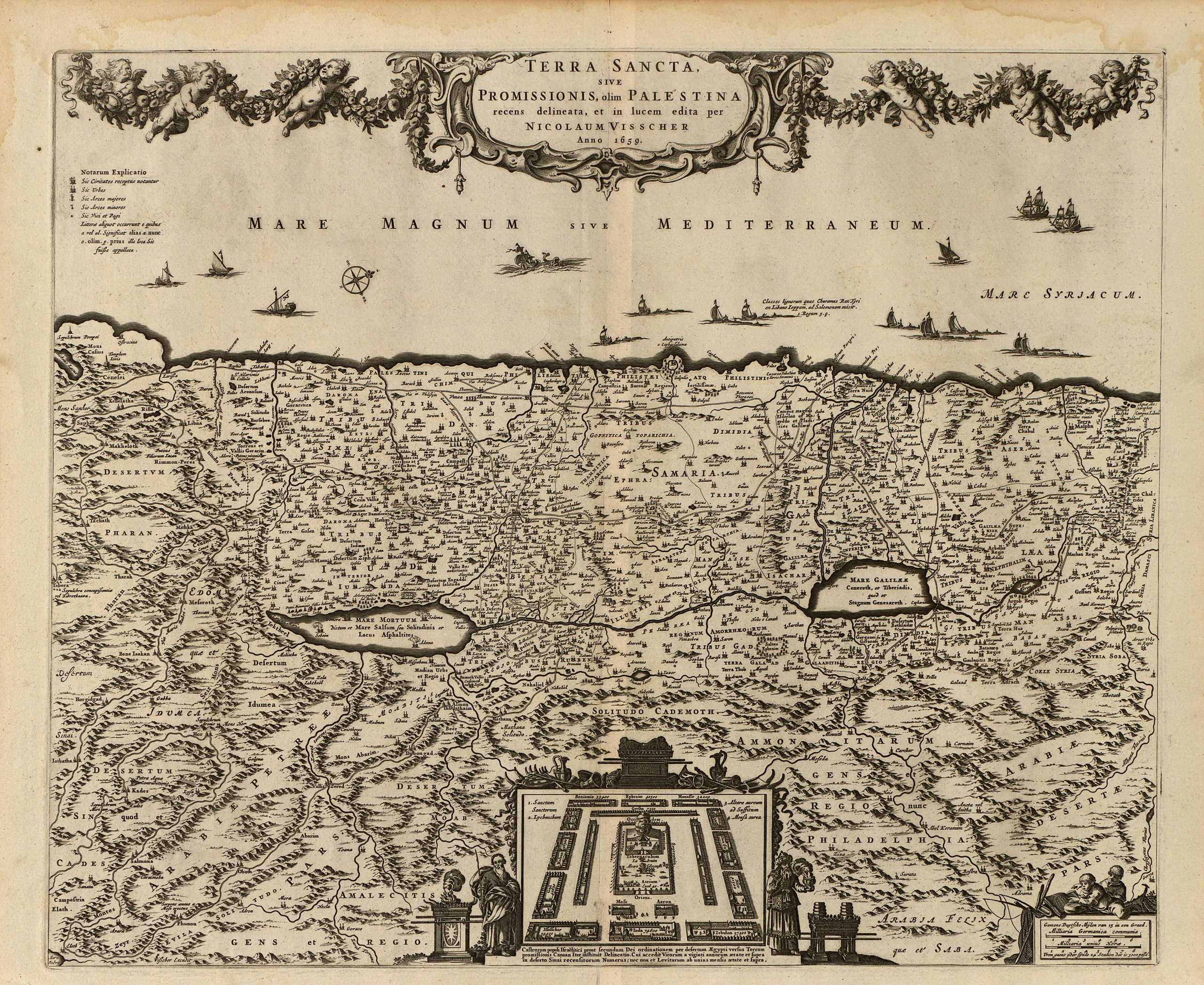Terra sancta sive promissionis, olim Palestina recens delineata, et in lucem edita per Nicolaum Visscher