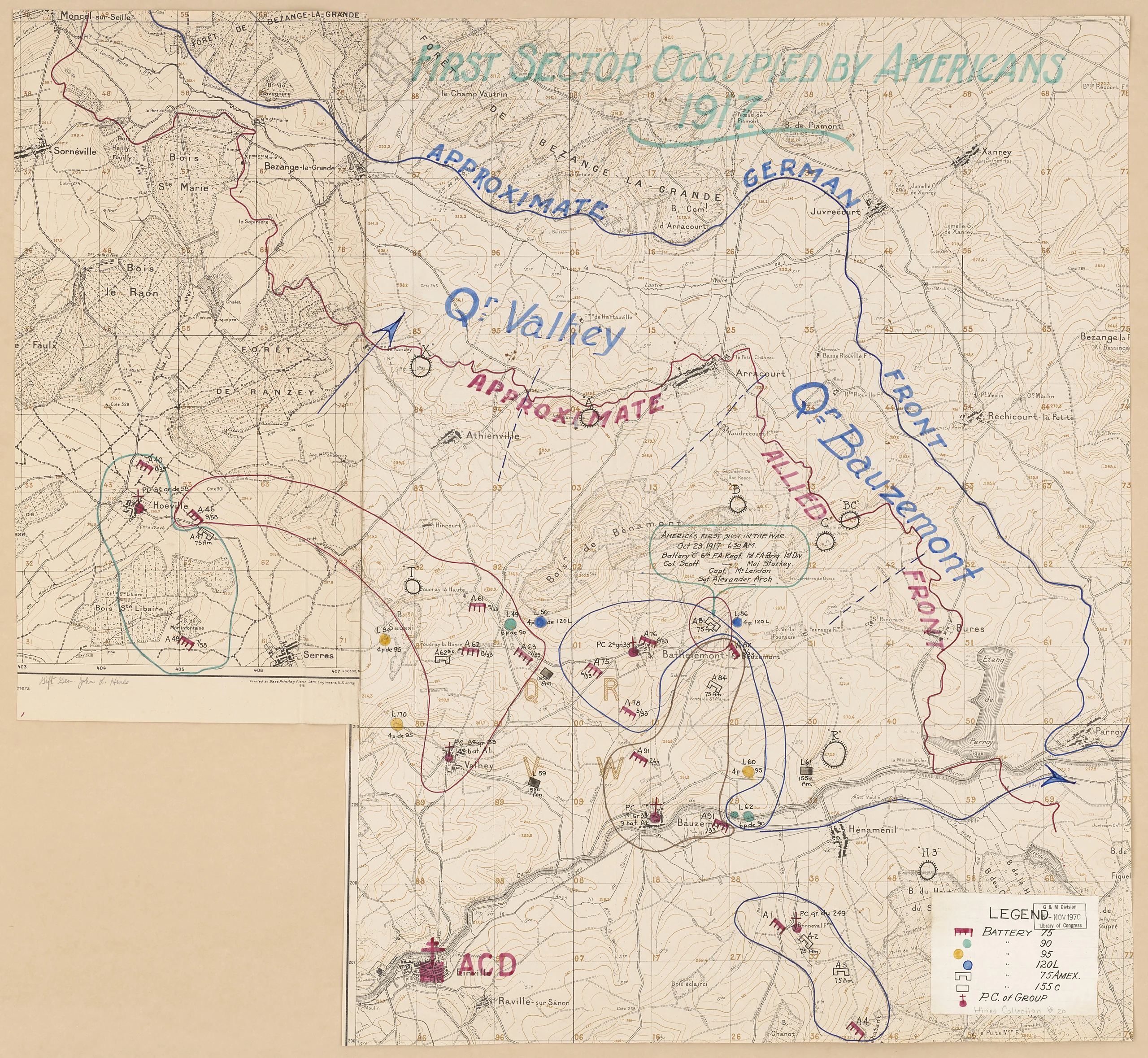 John Leonard Hines map collection