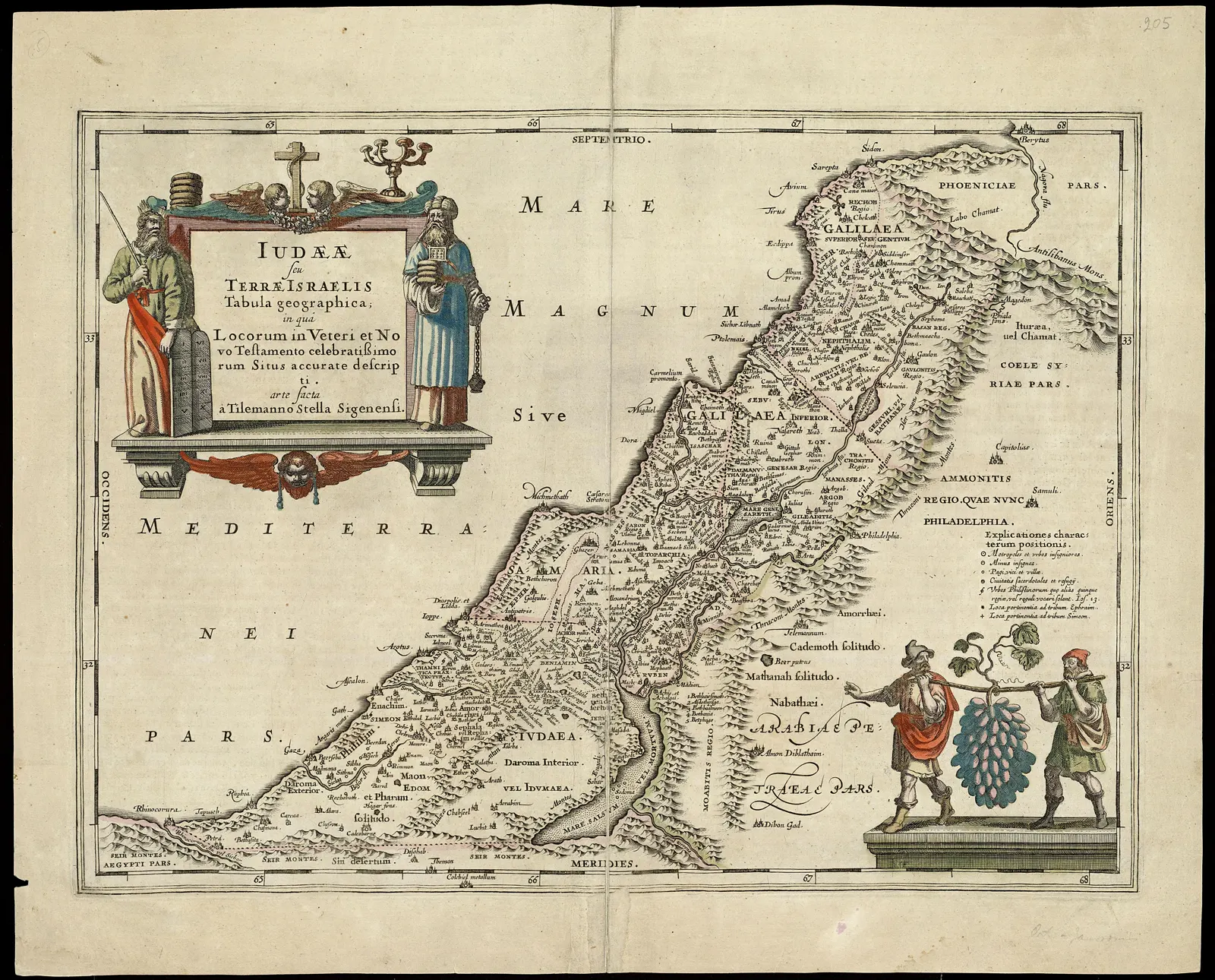 A Geographical Rendering of Judaea, or the Land of Israel, in Which the Positions of the Most Famous Places in the Old a