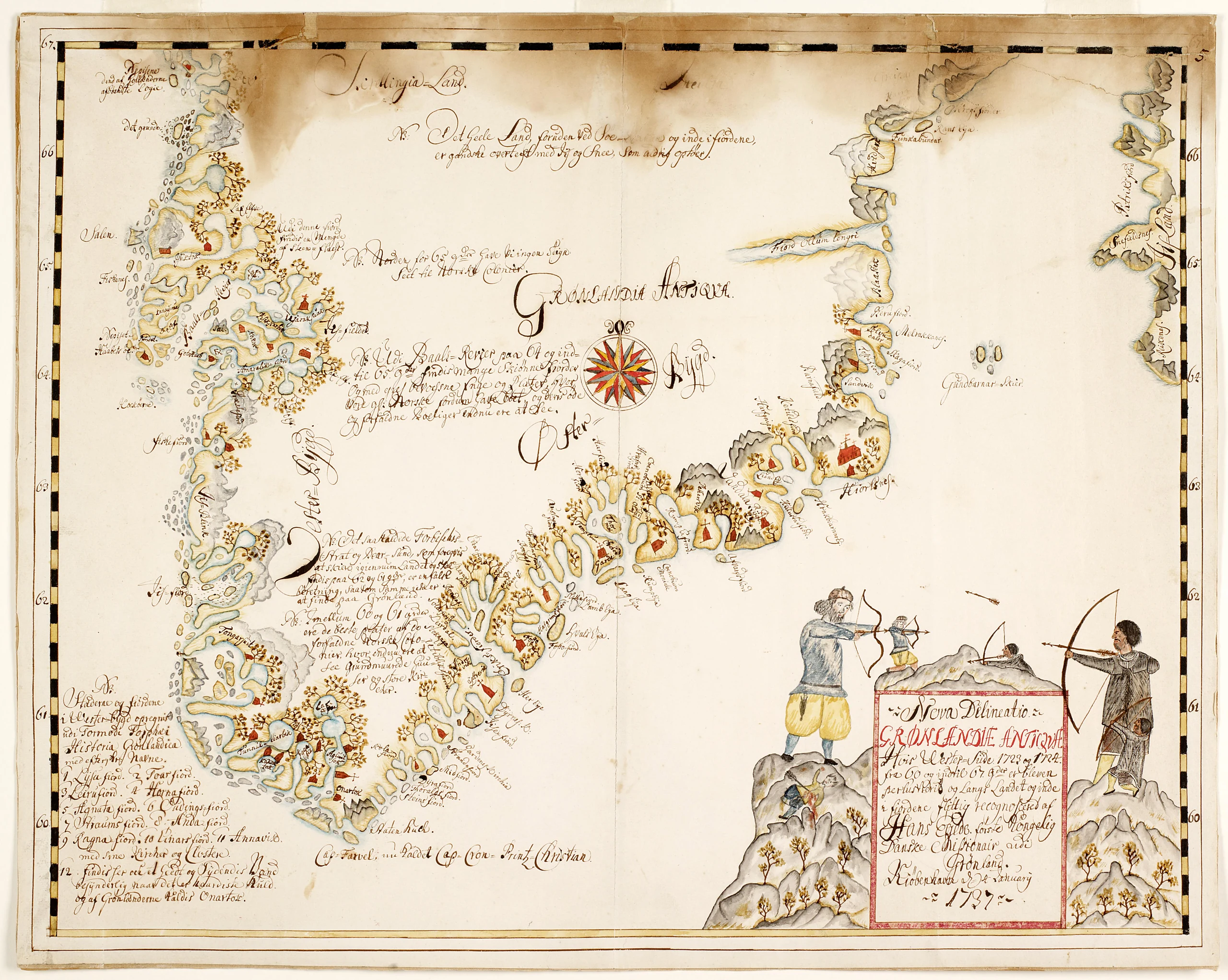 Map of Greenland.