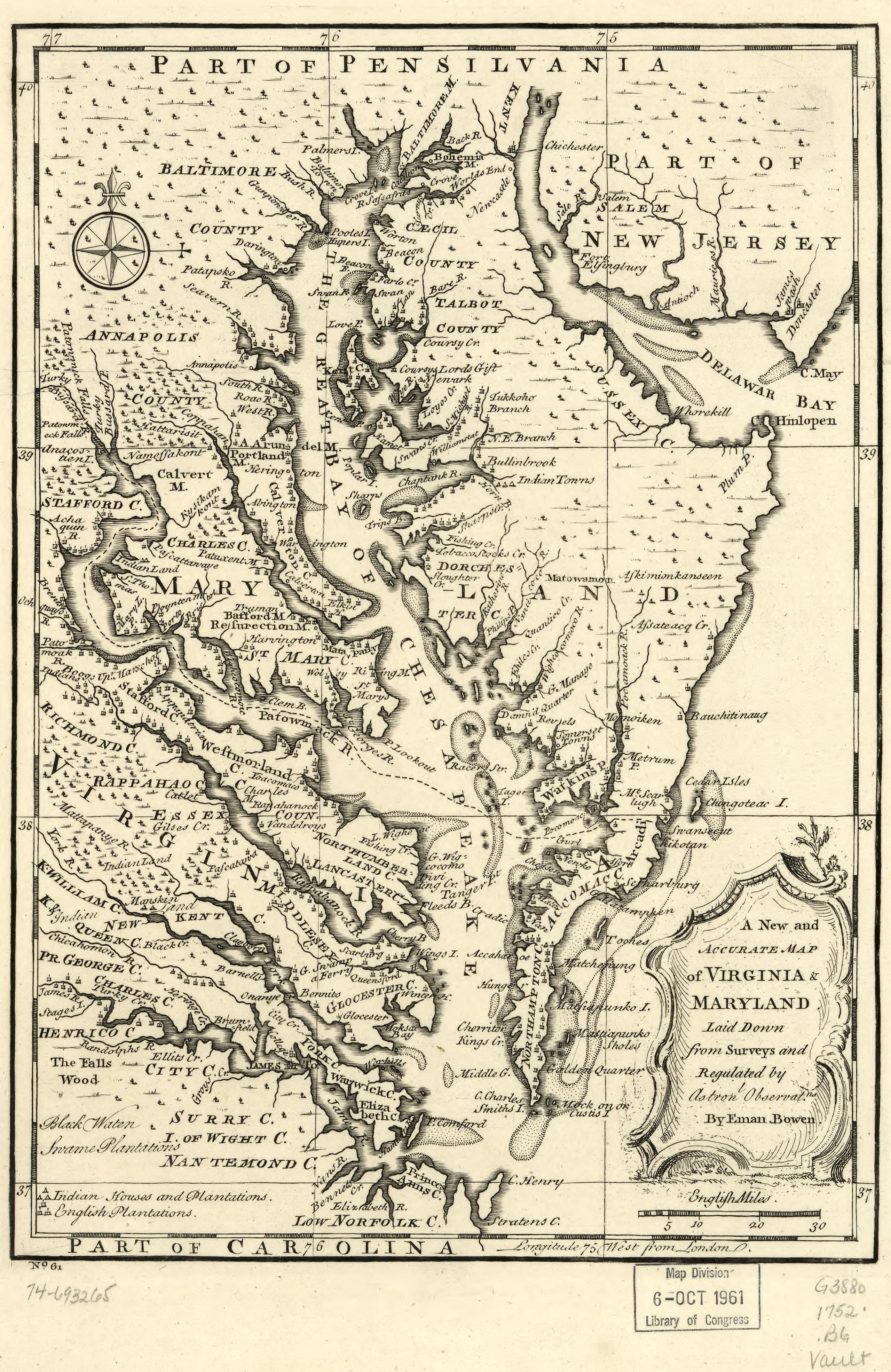 A new and accurate map of Virginia & Maryland