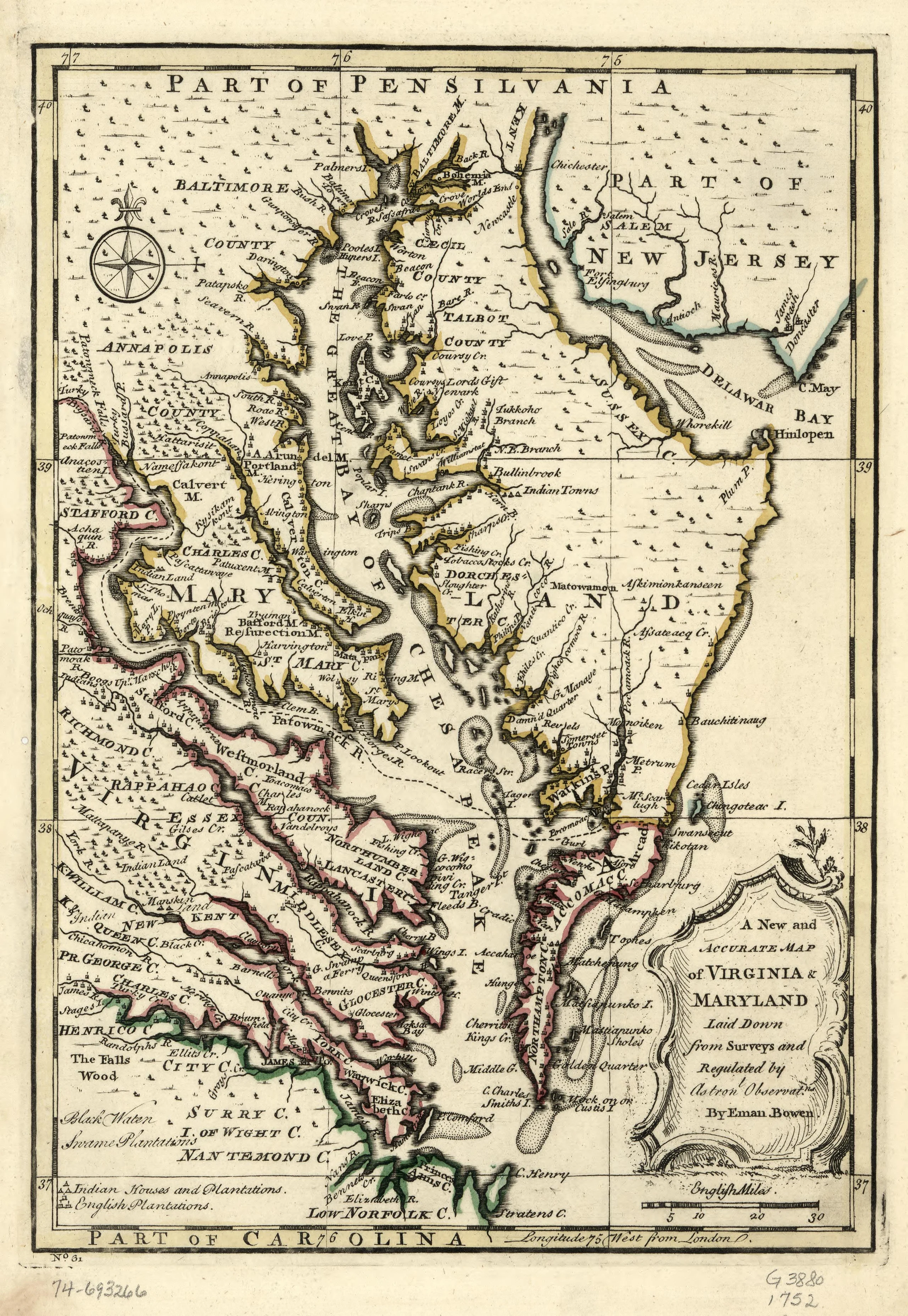 A new and accurate map of Virginia & Maryland