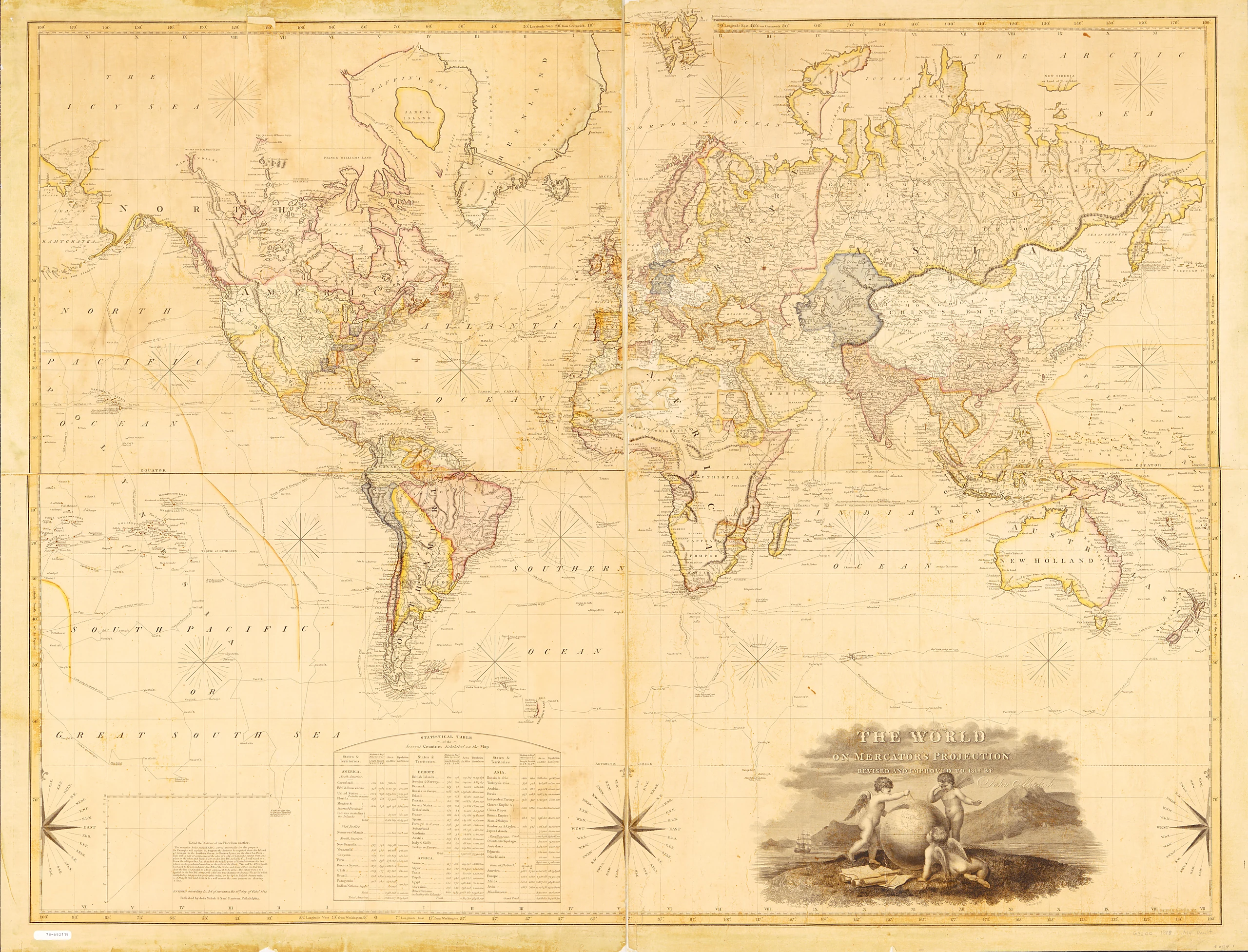 The world on Mercator's projection,