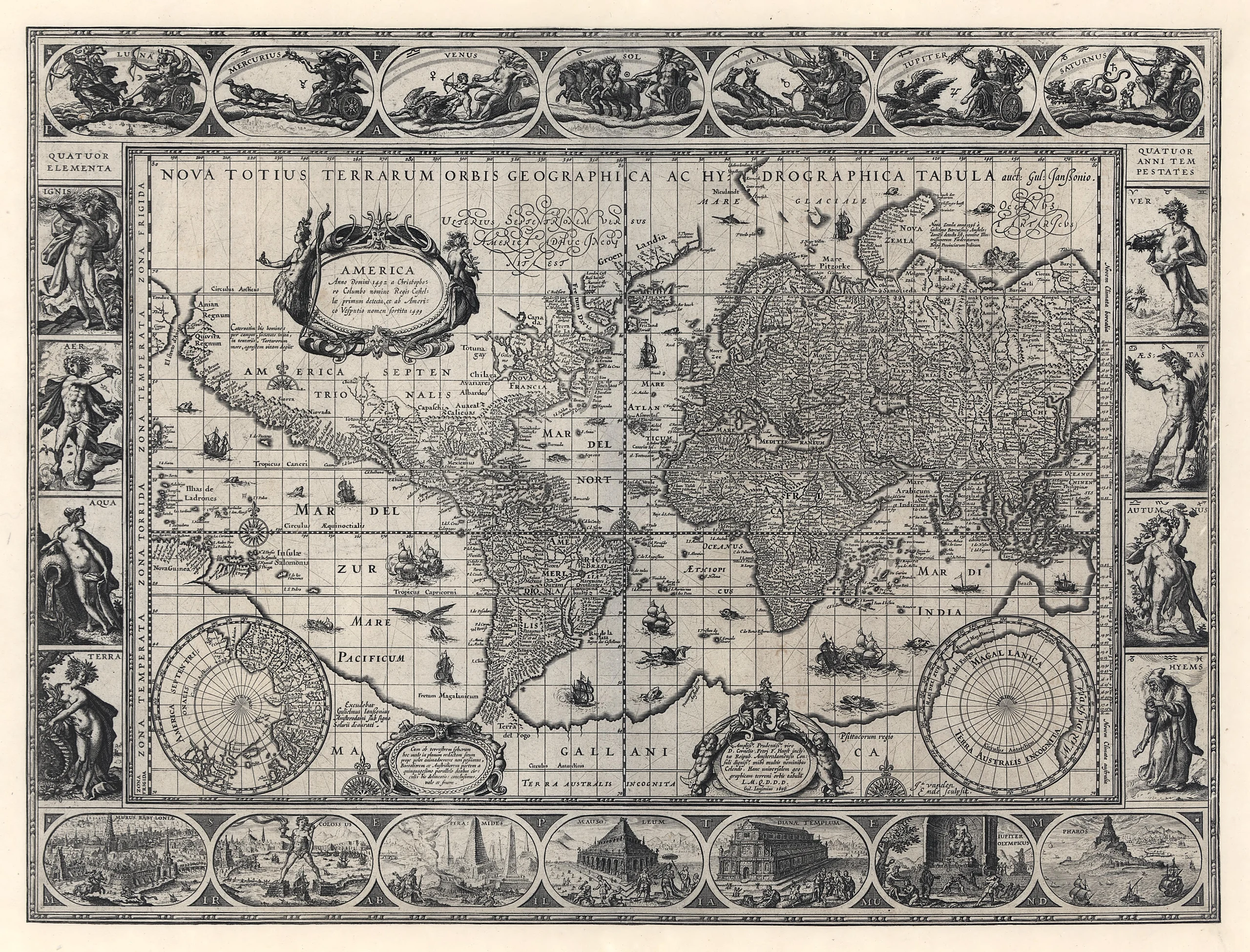 Nova totius terrarum orbis geographica ac hydrographica tabula