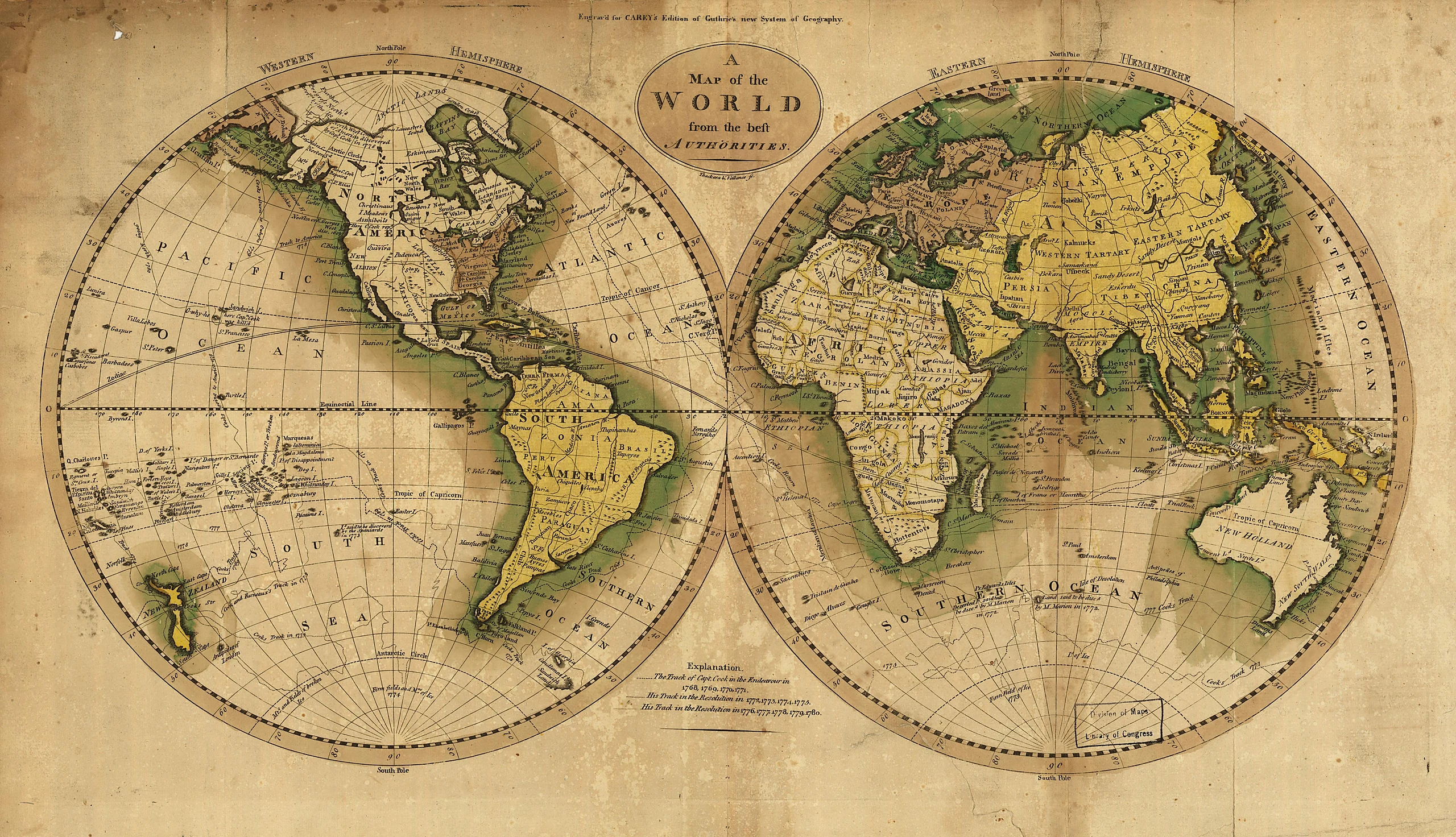 Map of the World from the best authorities