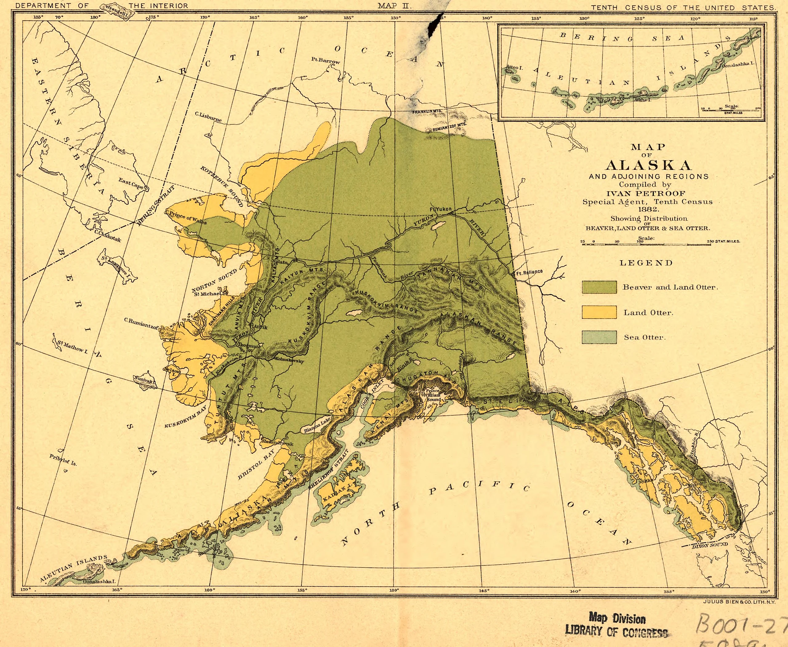 Map of Alaska and adjoining regions