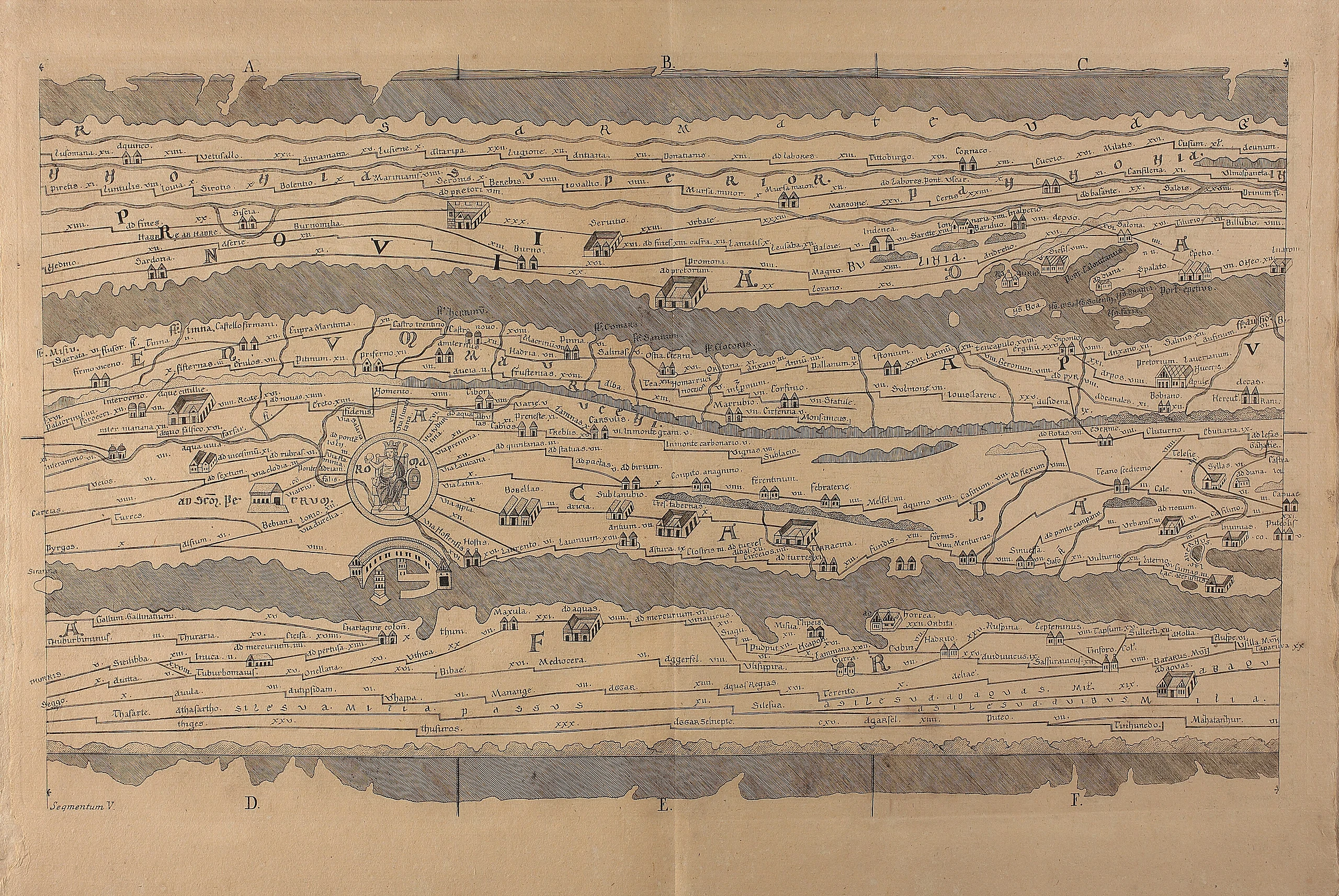 Pevtingeriana tabvla itineraria ex Augusta Bibliotheca Vindobonensi cura Fracis. Christ 05 (FL75423169 2368871)