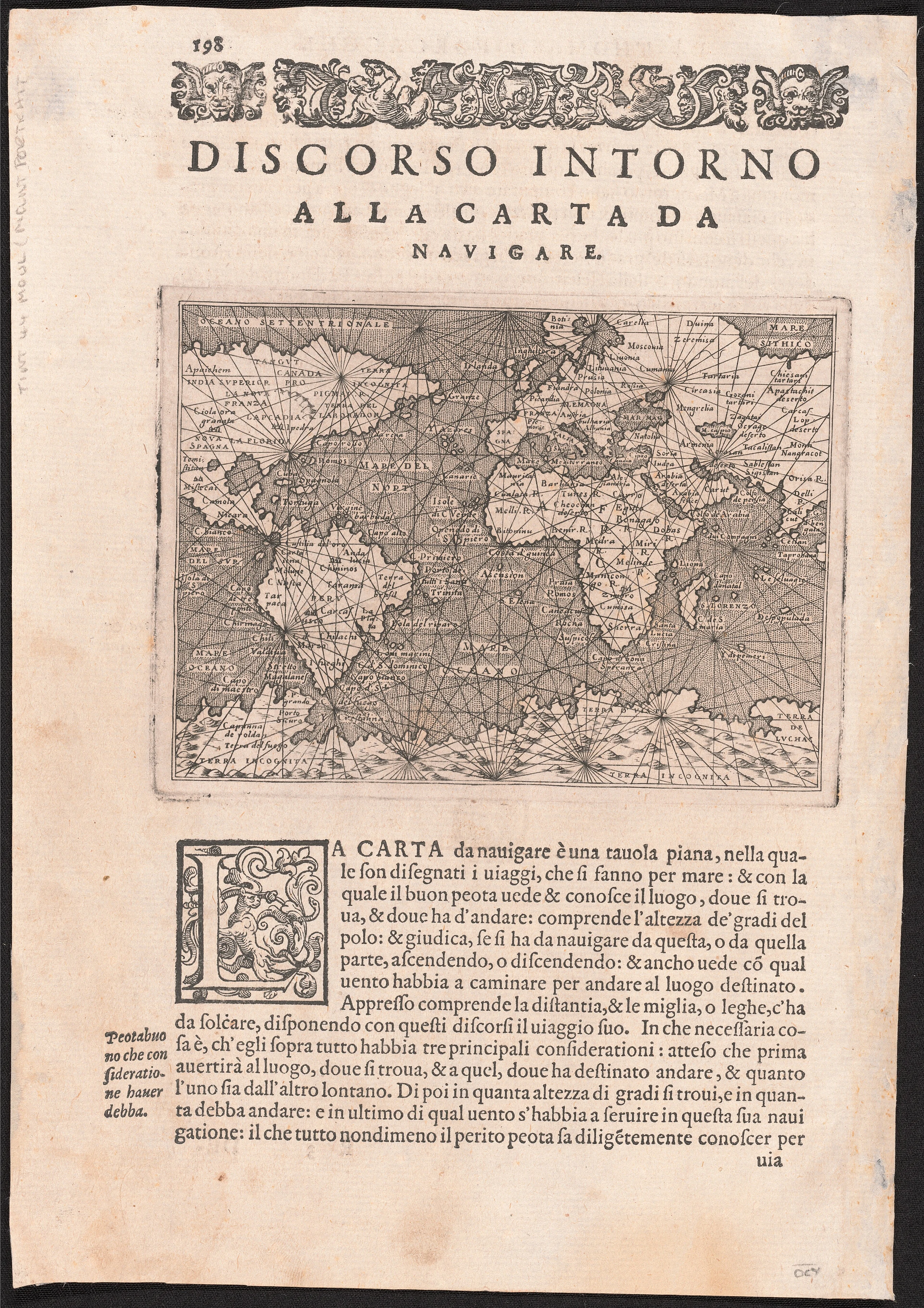 Discorso intorno alla carta da navigare 1572