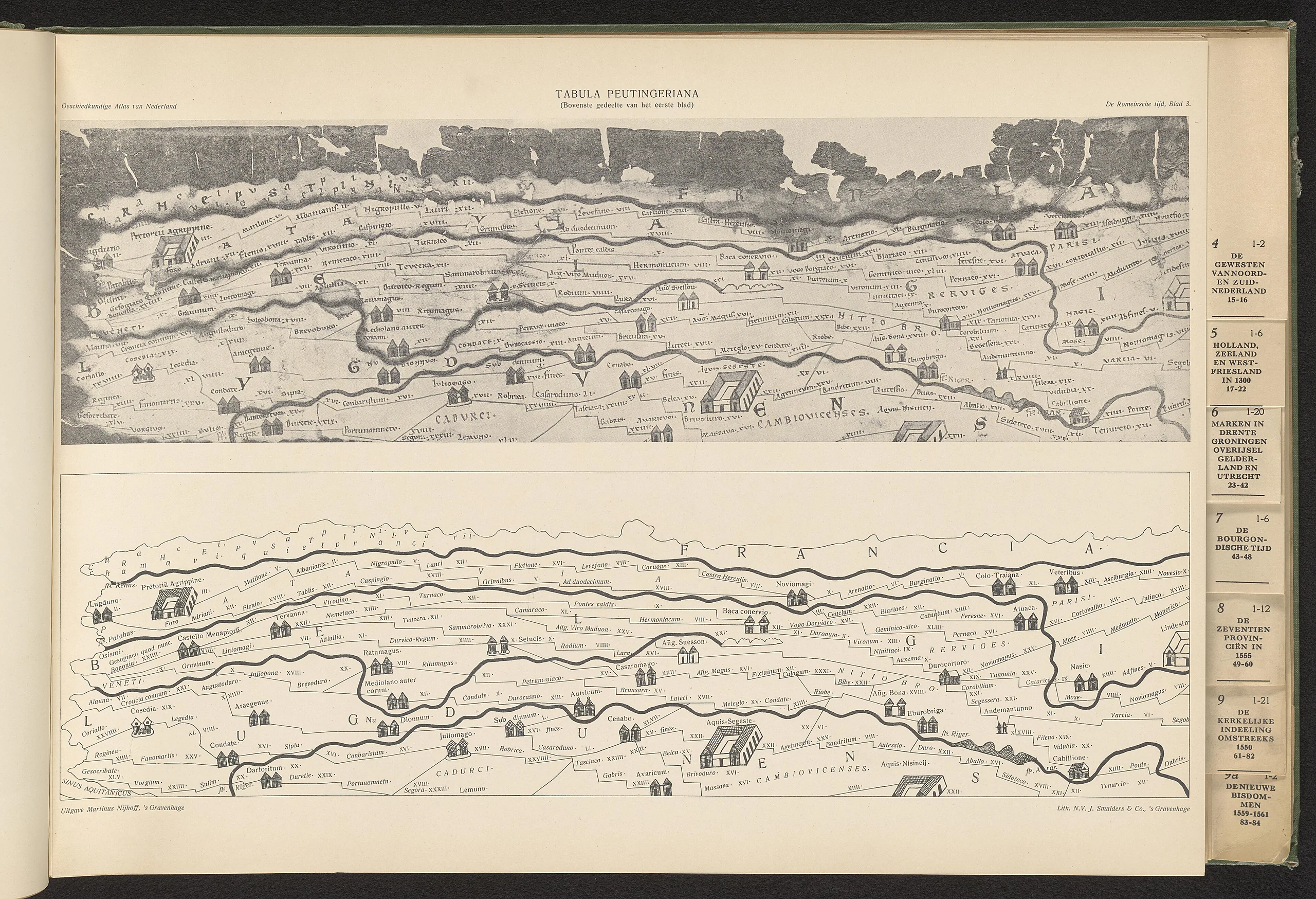 Geschiedkundige Atlas van Nederland - De Romeinsche tijd - Blad