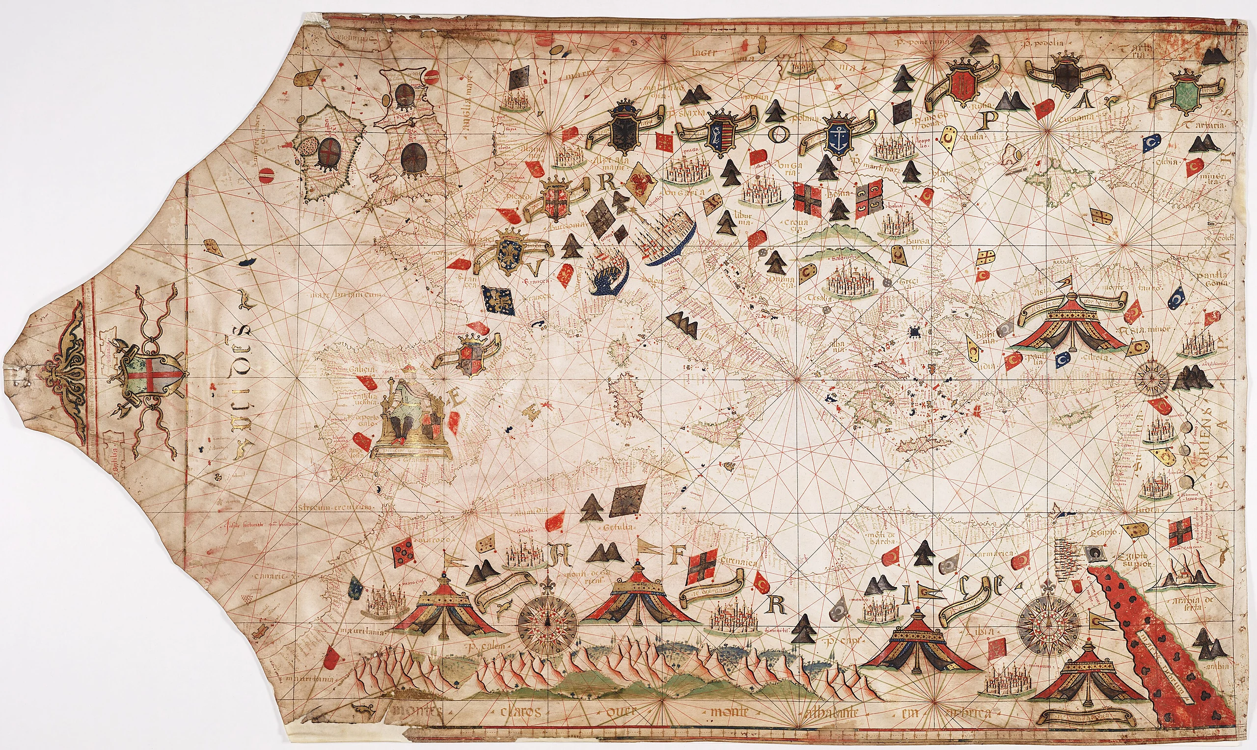 Callapoda Portolan Chart of Europe 1560