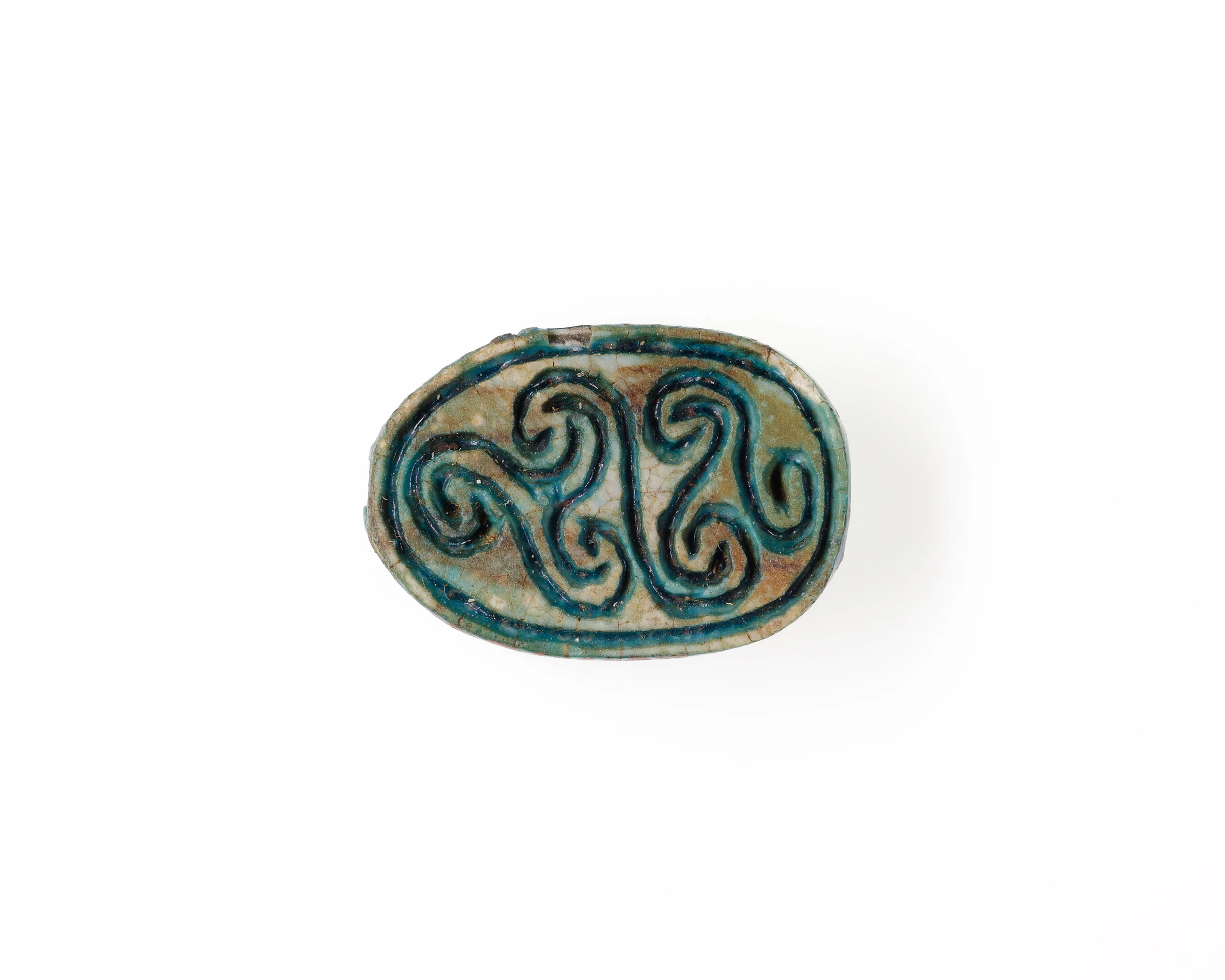 Scarab Decorated with Scrolls
