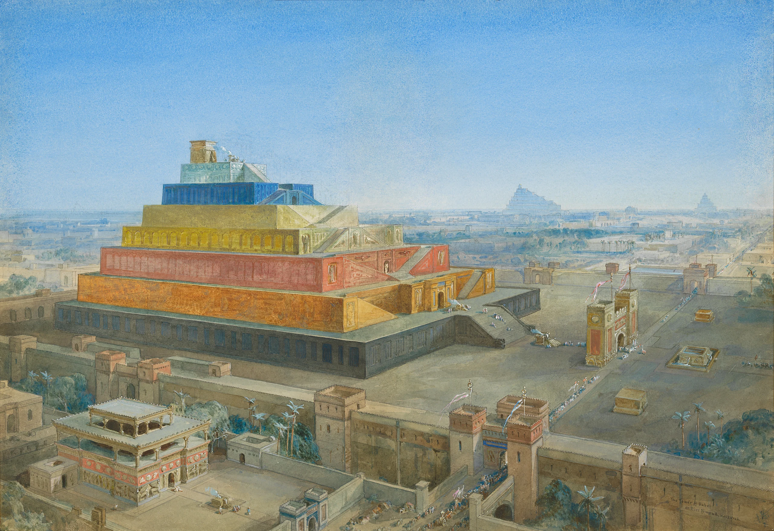 The Tower of Babel or Birs Nimrud Restored