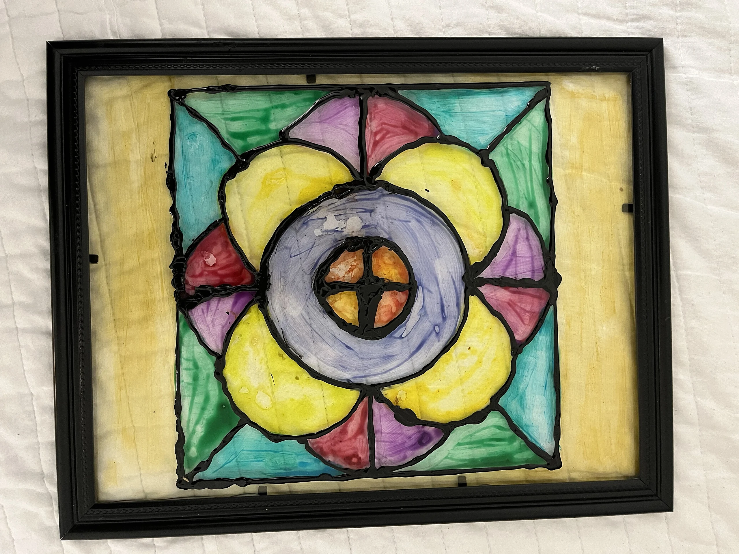Faux stained glass