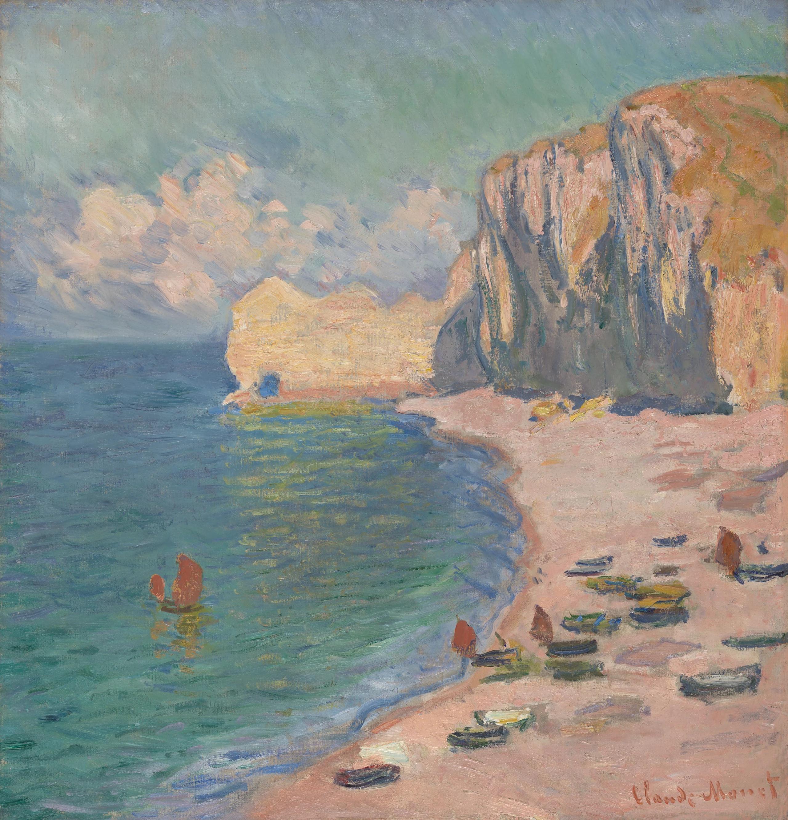 Étretat: The Beach and the Falaise d'Amont