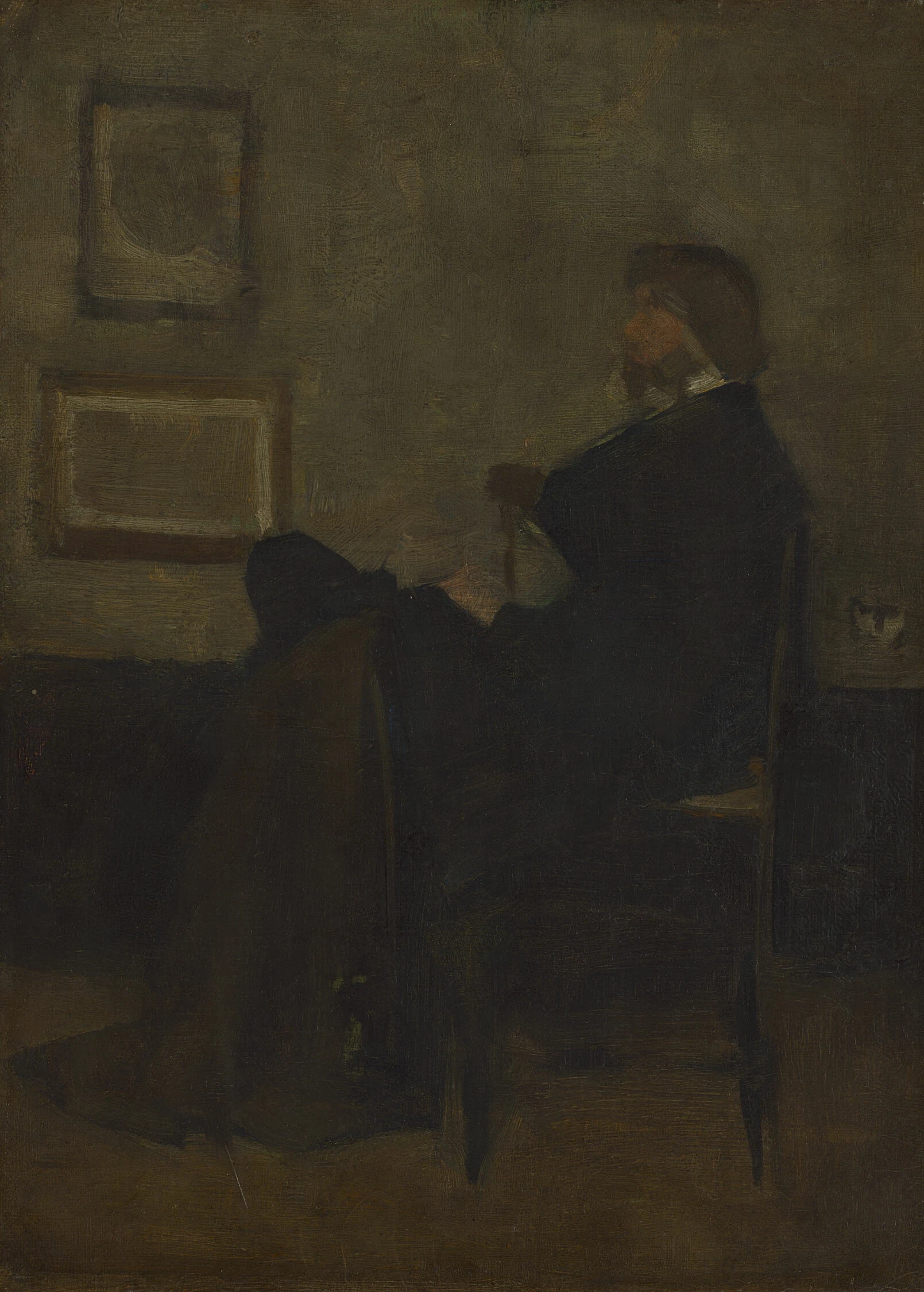 Study for "Arrangement in Grey and Black, No. 2: Portrait of Thomas Carlyle"