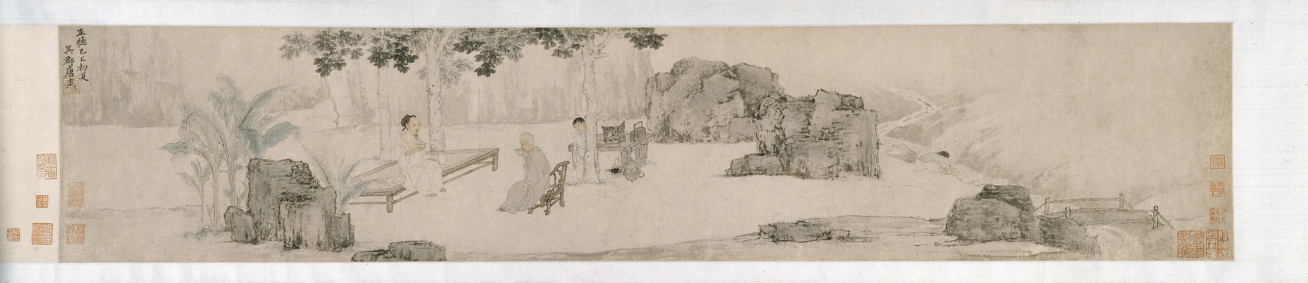 Tea Drinking Under the Wutong Tree