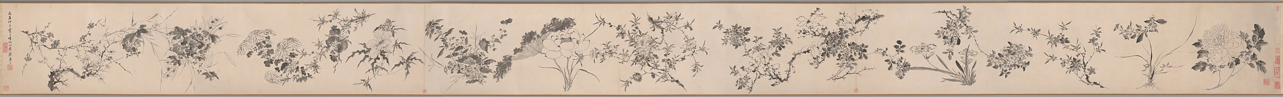 Flowers of the Four Seasons 四季花卉圖
