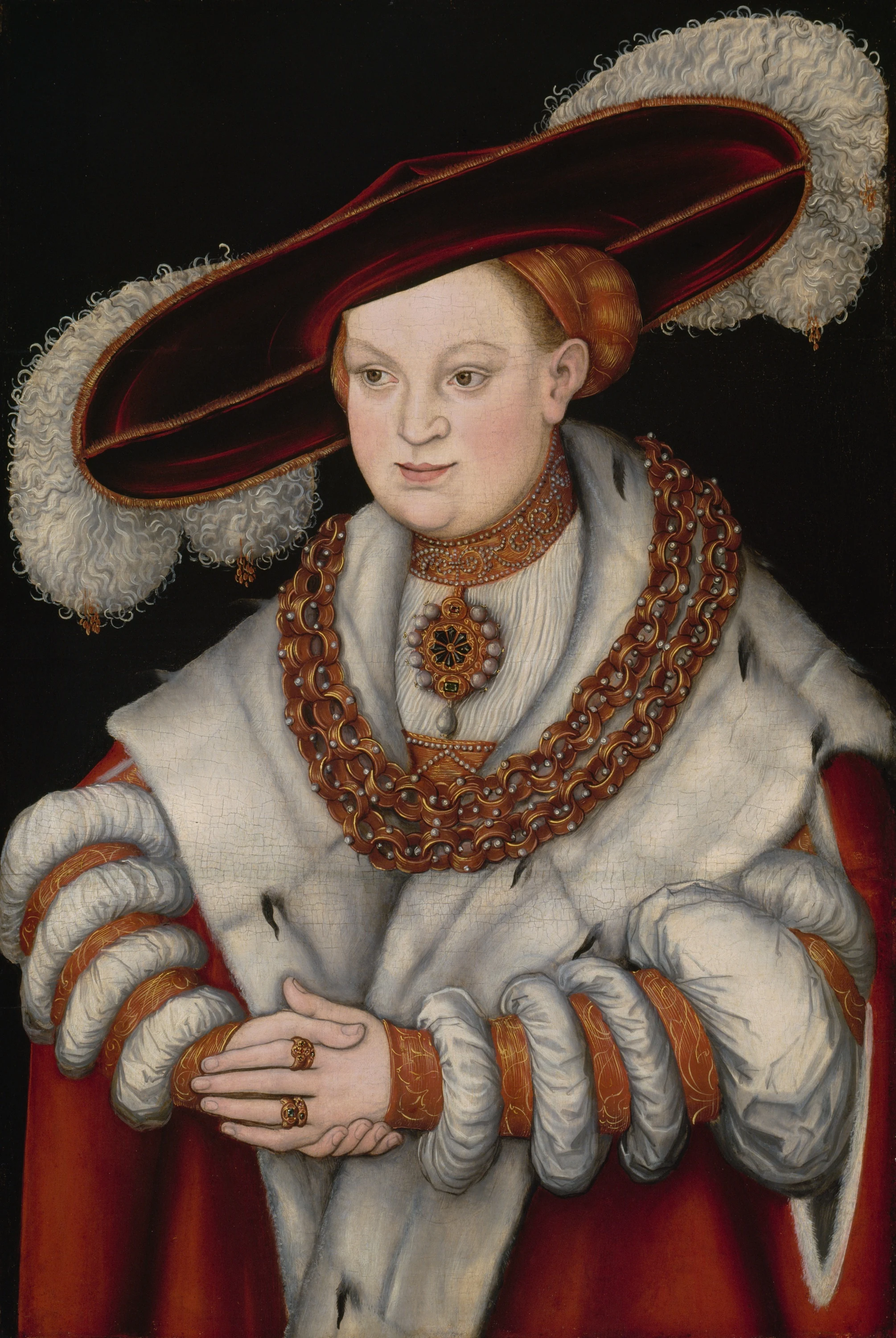 Portrait of Magdalena of Saxony, Wife of Elector Joachim II of Brandenburg