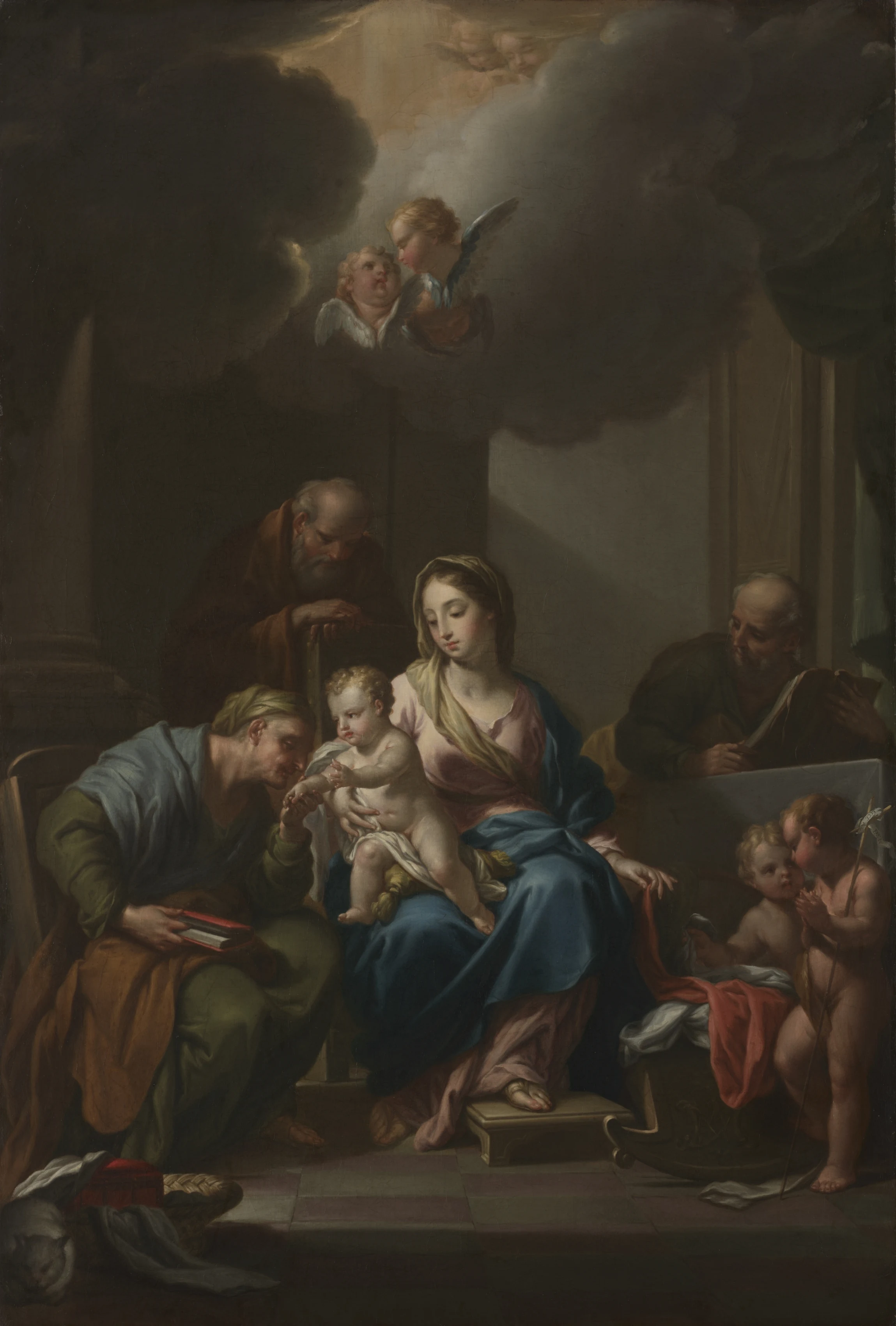 Presentation Sketch for "The Holy Family with Saints Anne, Joachim, and John the Baptist" (for Santa Maria in Via Lata, Roma)