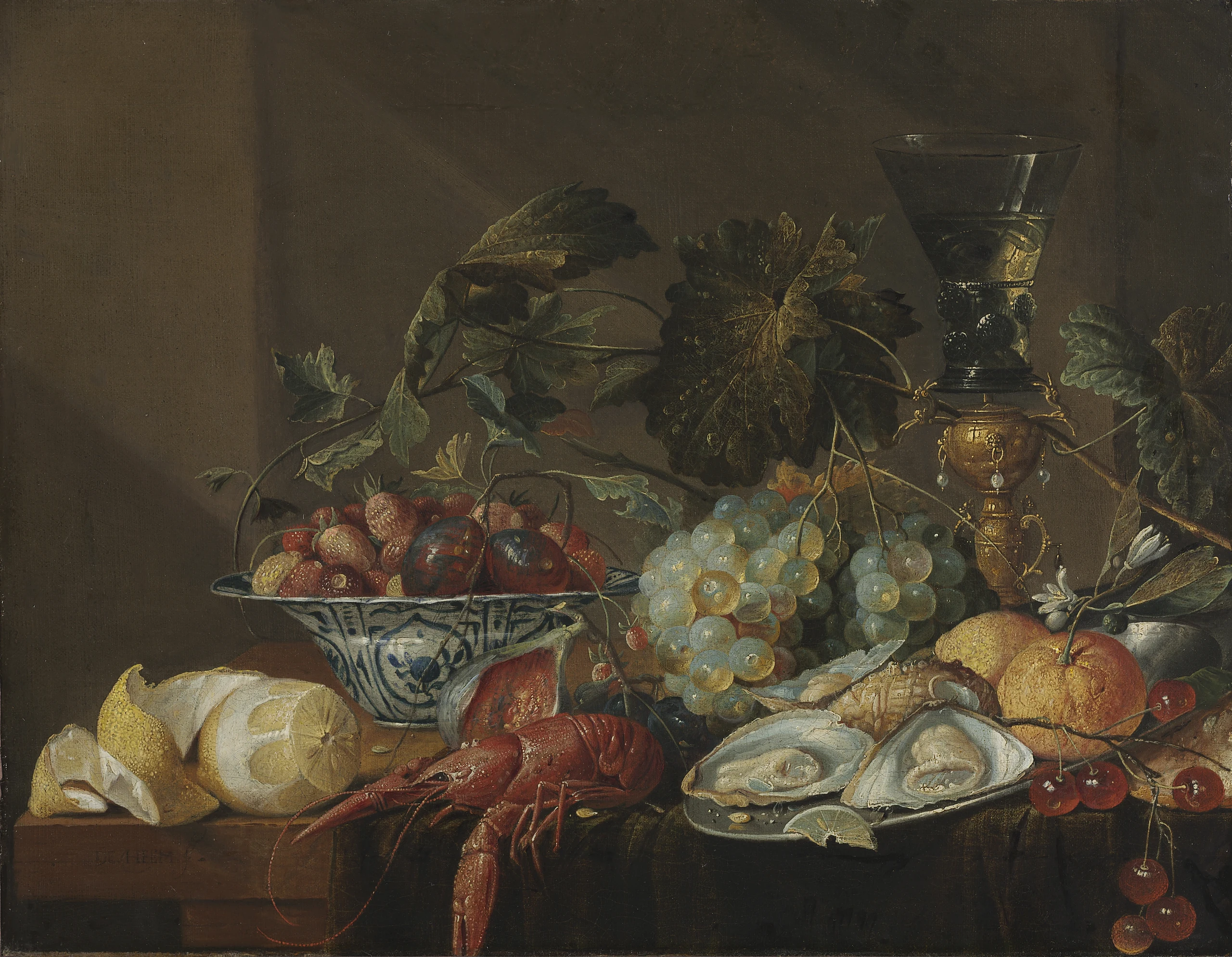 Still-Life with Crayfish, Oysters, and Fruit