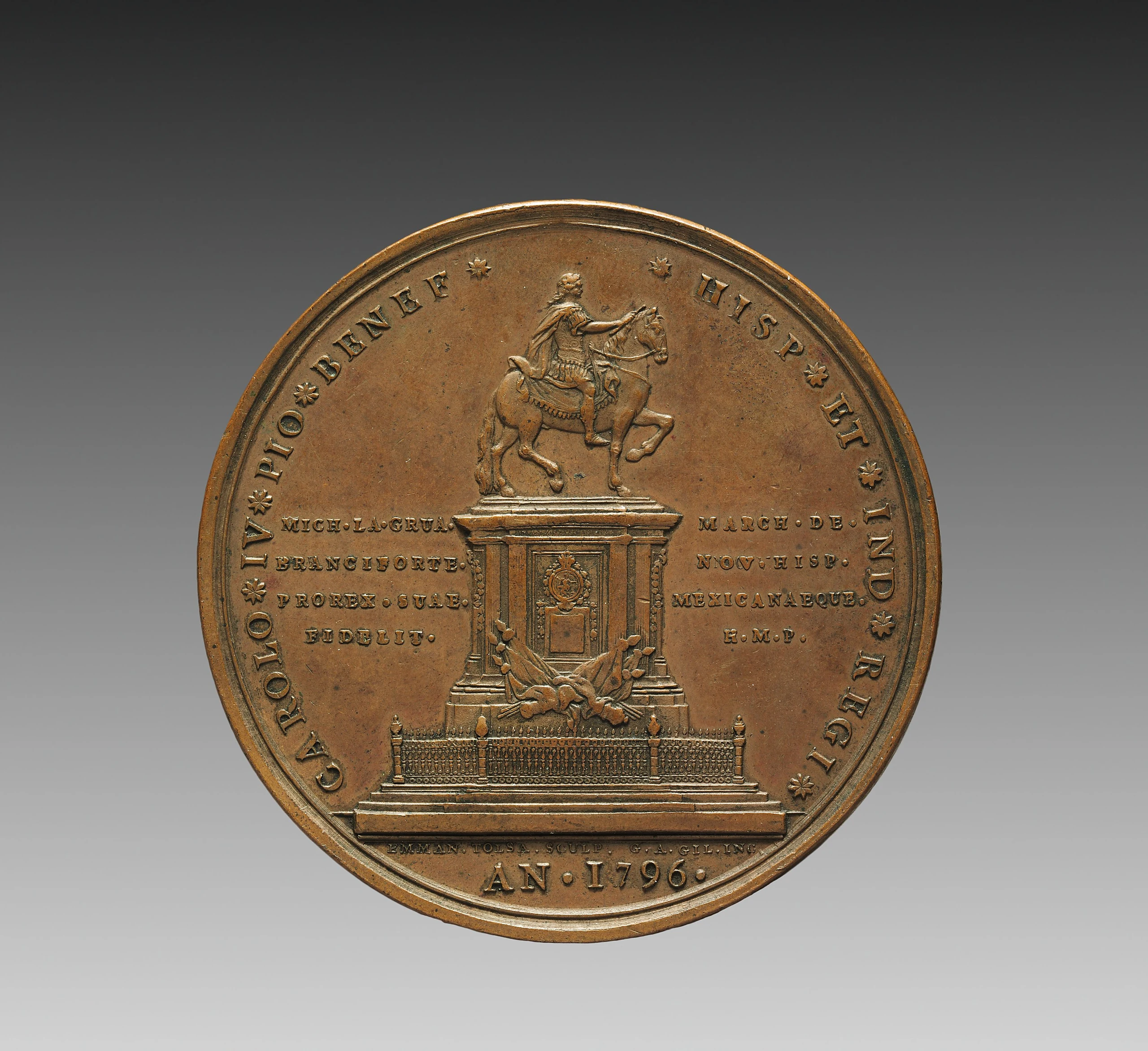 Portrait of Charles IV, King of Spain, and María Luisa, Queen Consort of Charles IV (reverse)
