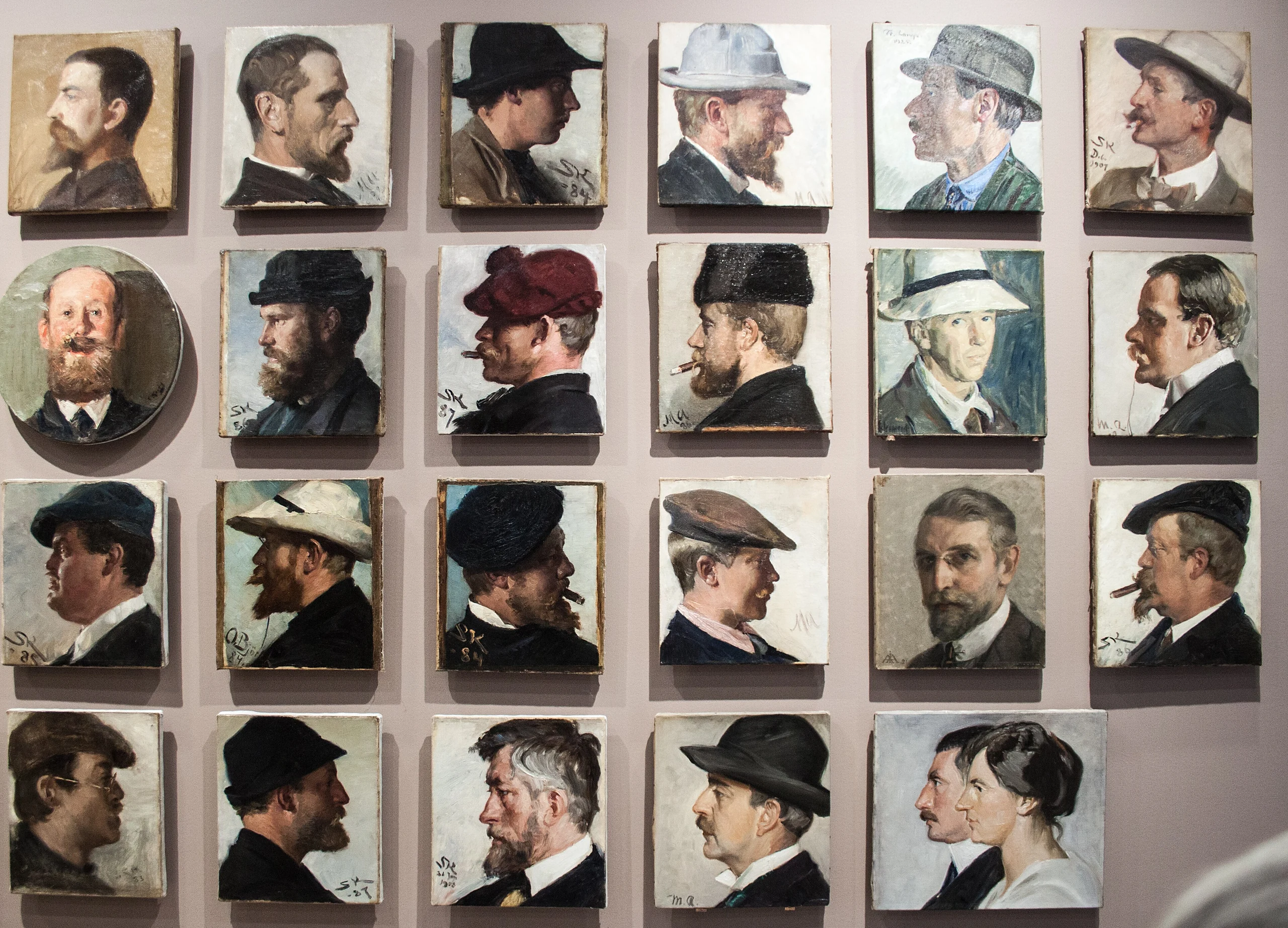 Portrait gallery by Skagen painters in Skagens Museum