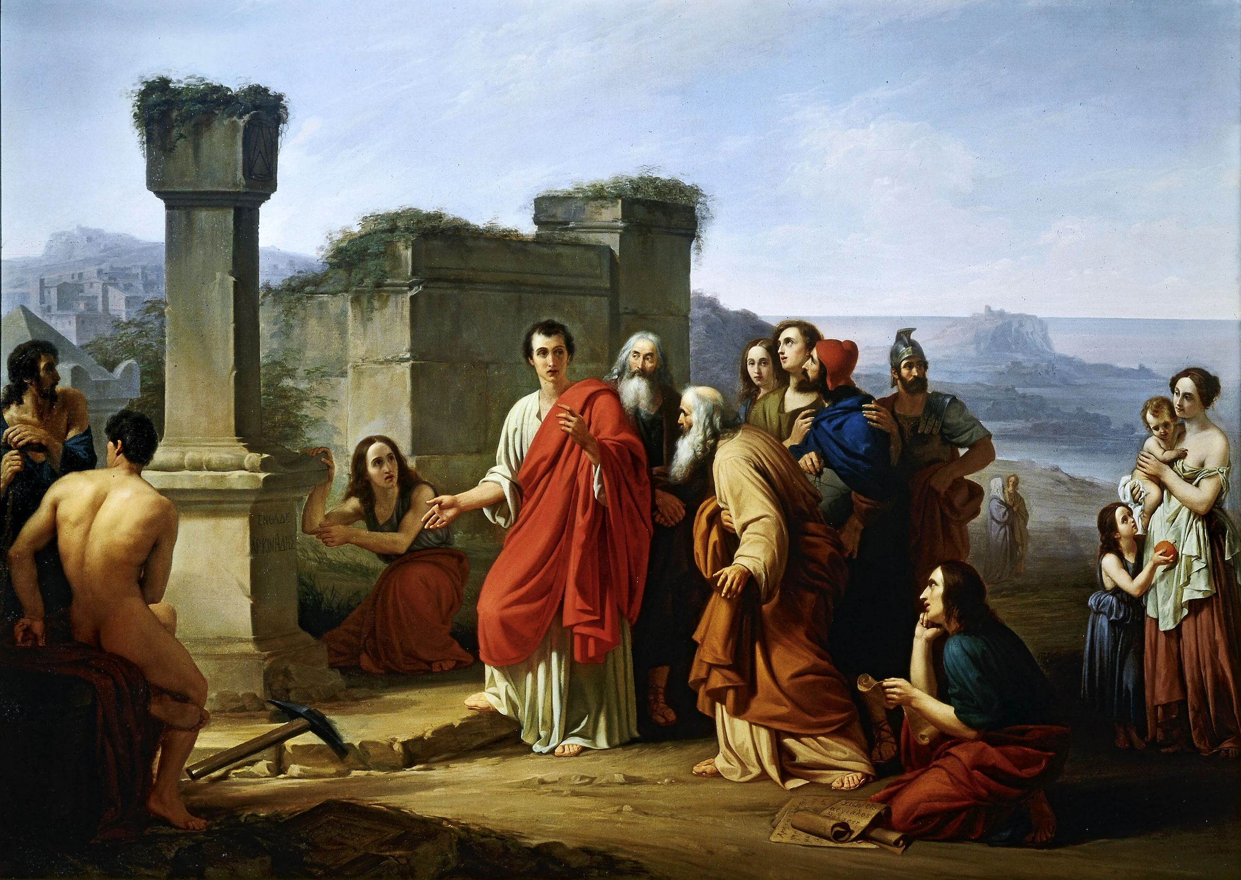 Cicero discovering tomb of Archimedes ( Paolo Barbotti )