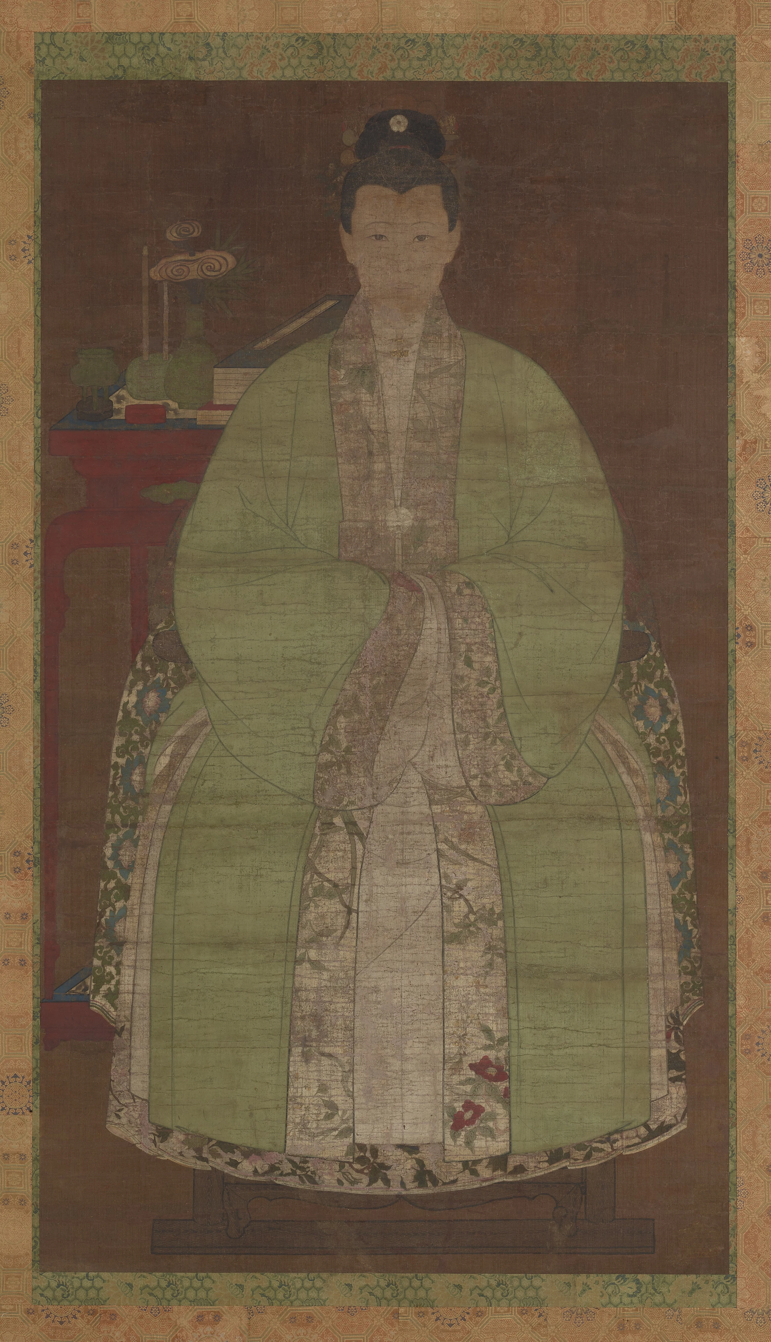 Portrait of a woman in green