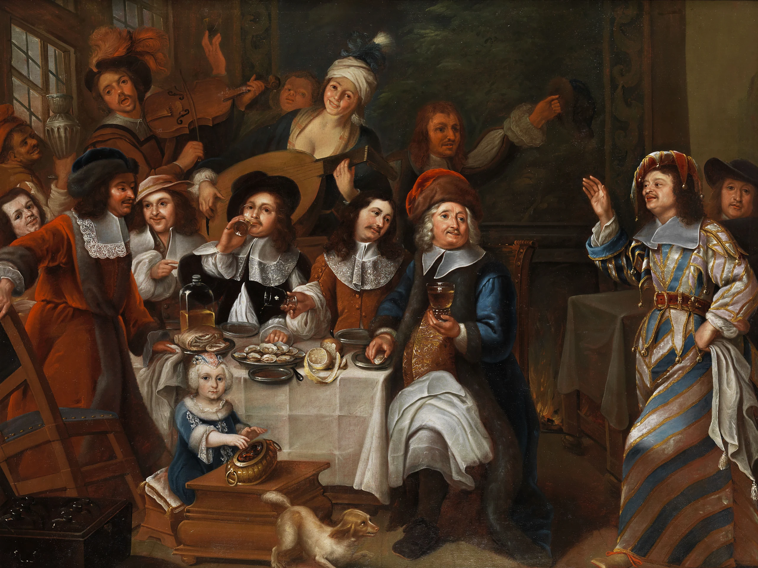 Gesellschaftsbild Haarlem 17Jh