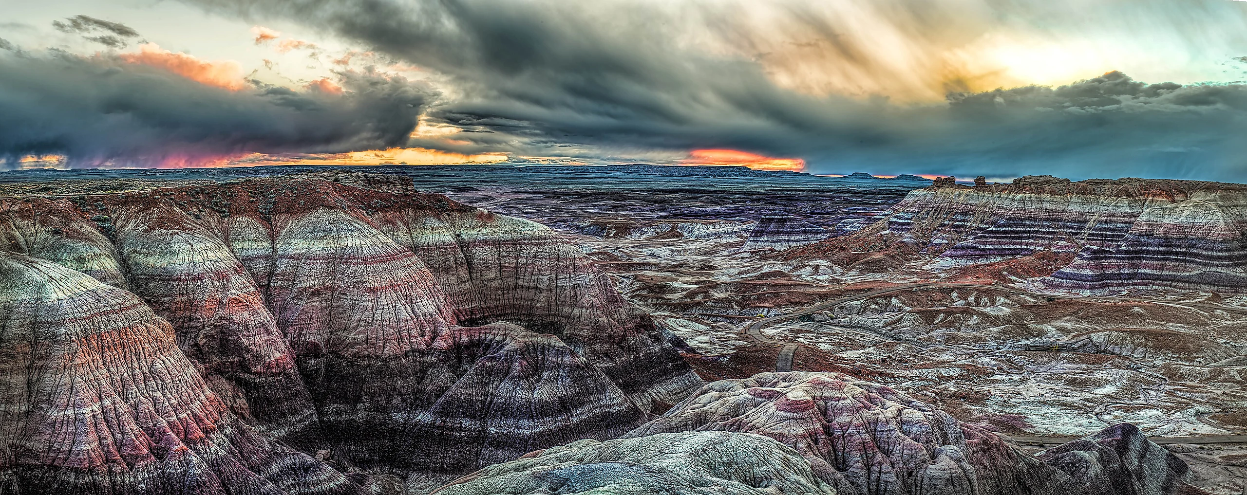 Blue Basin Sunset- Petrified Forest National Park