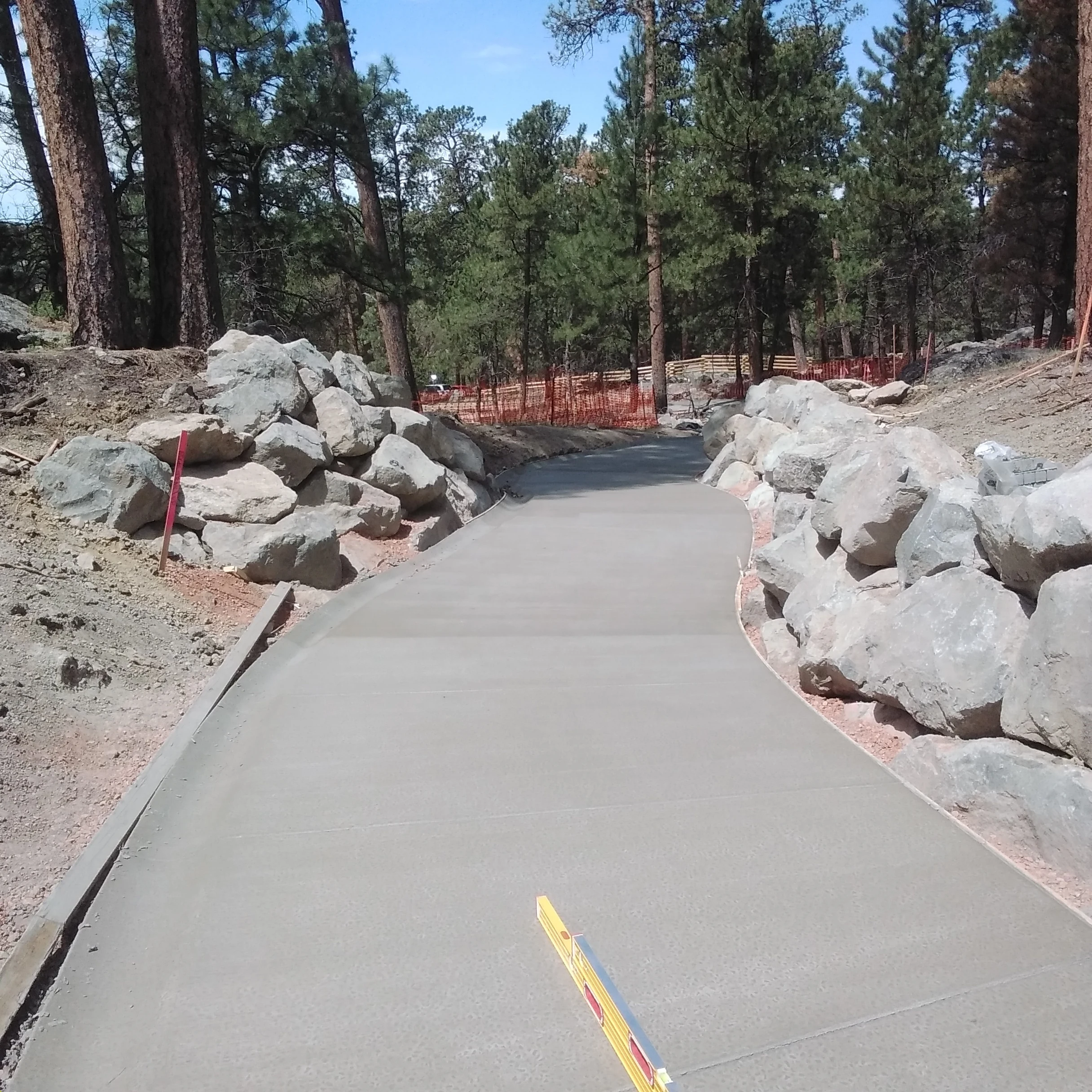 Concrete pathway at Devil's Tower National Monument. (dc481a56-b049-492e-acfc-83ef5f7c0233)