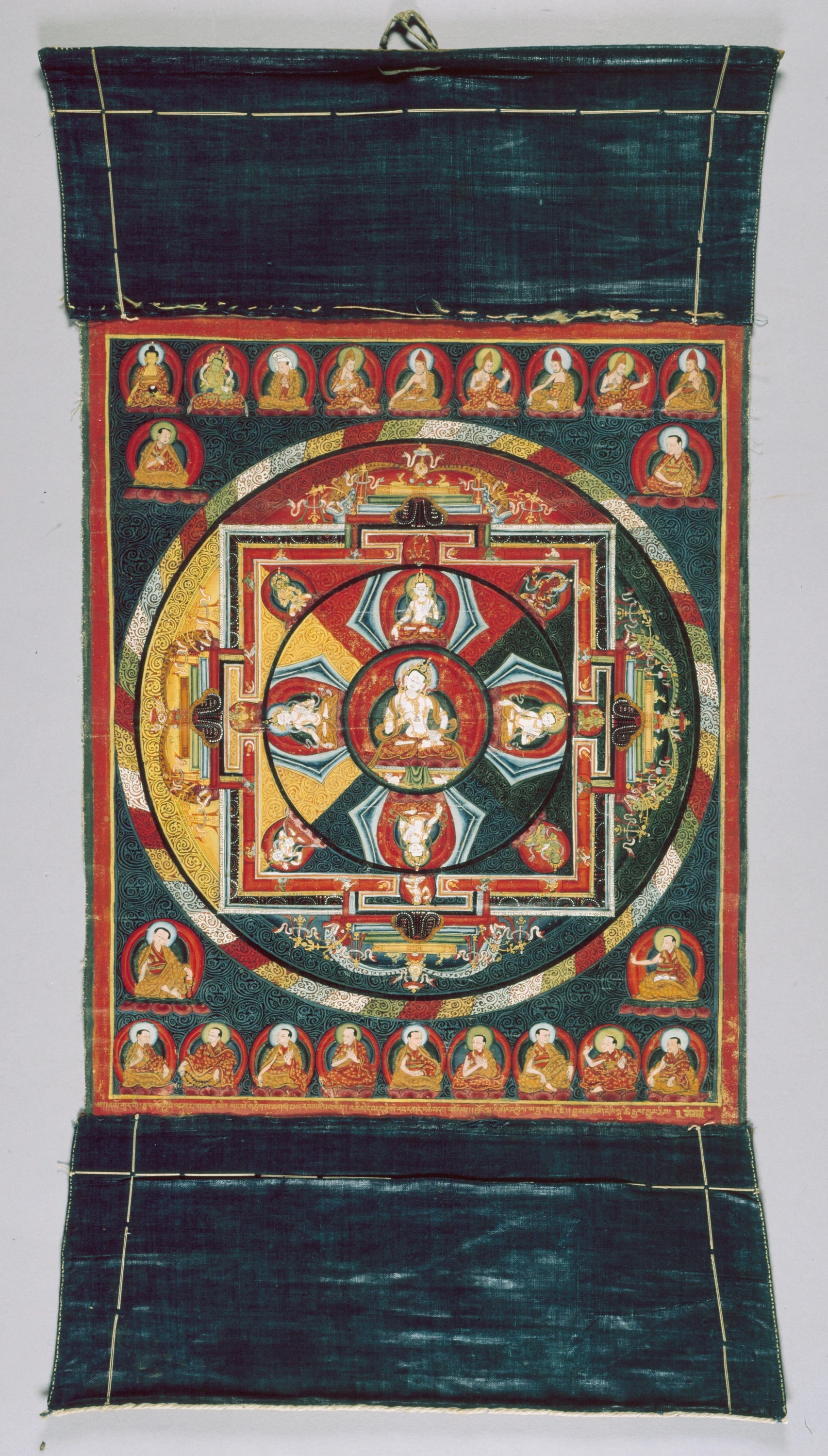 Painted Banner (Thangka) of Vajrasattva Mandala