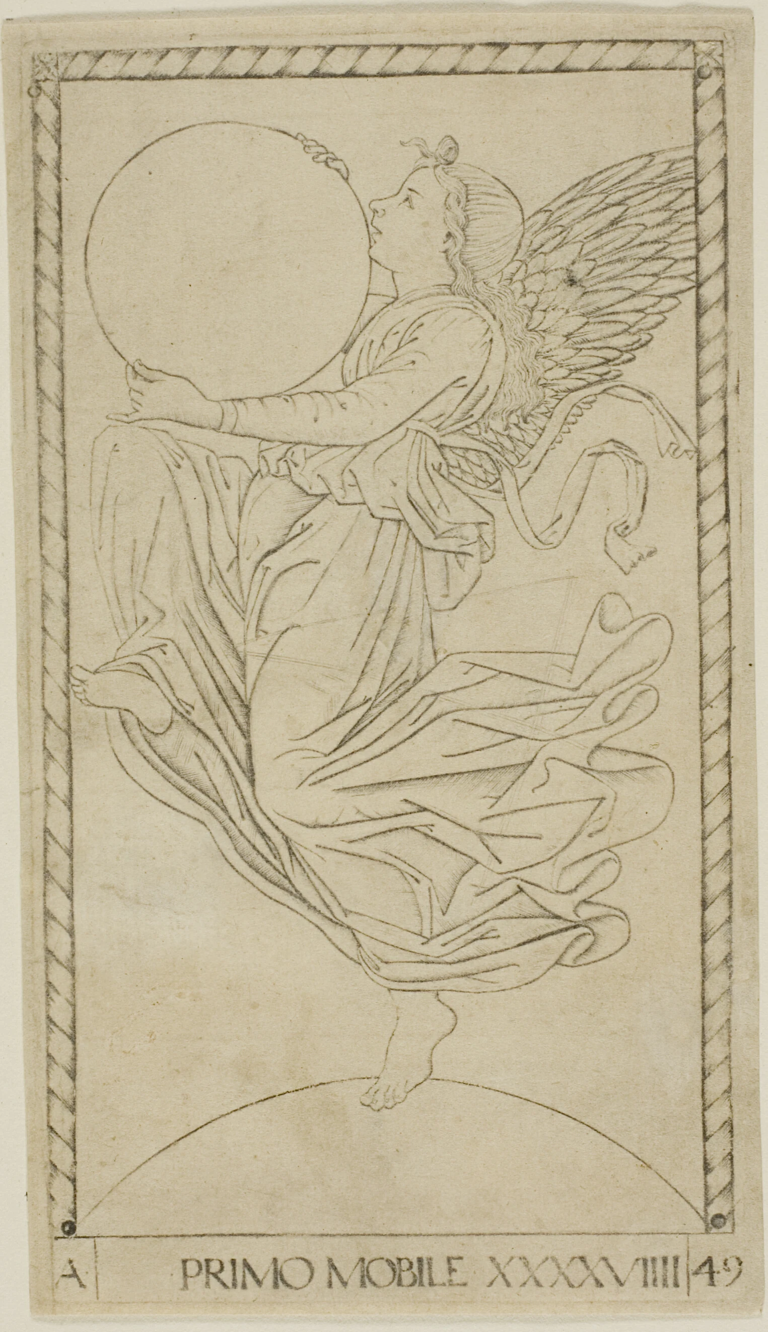 The Angel of the Ninth Sphere, or Primum Mobile, plate 49 from Planets and Spheres