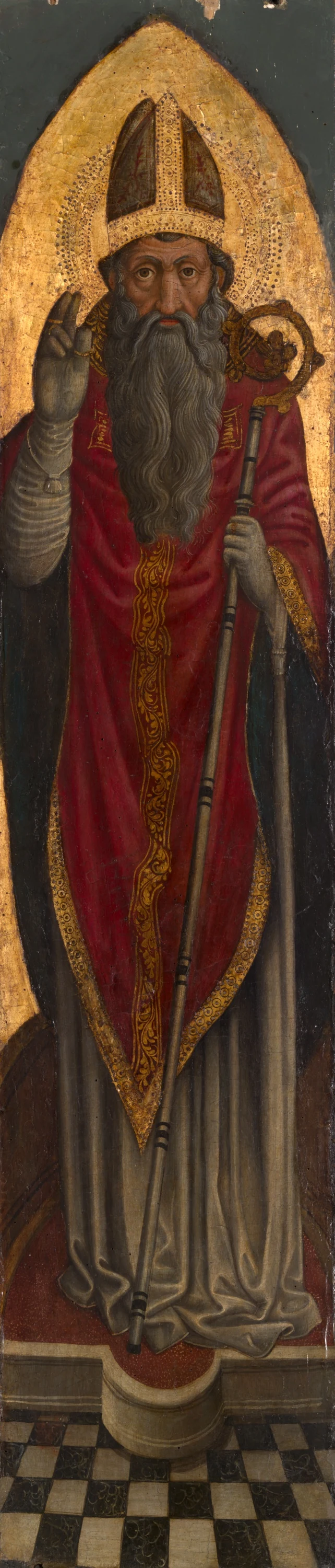Panels from the Altarpiece of The Assumption of the Virgin with Saints: Bishop Saint