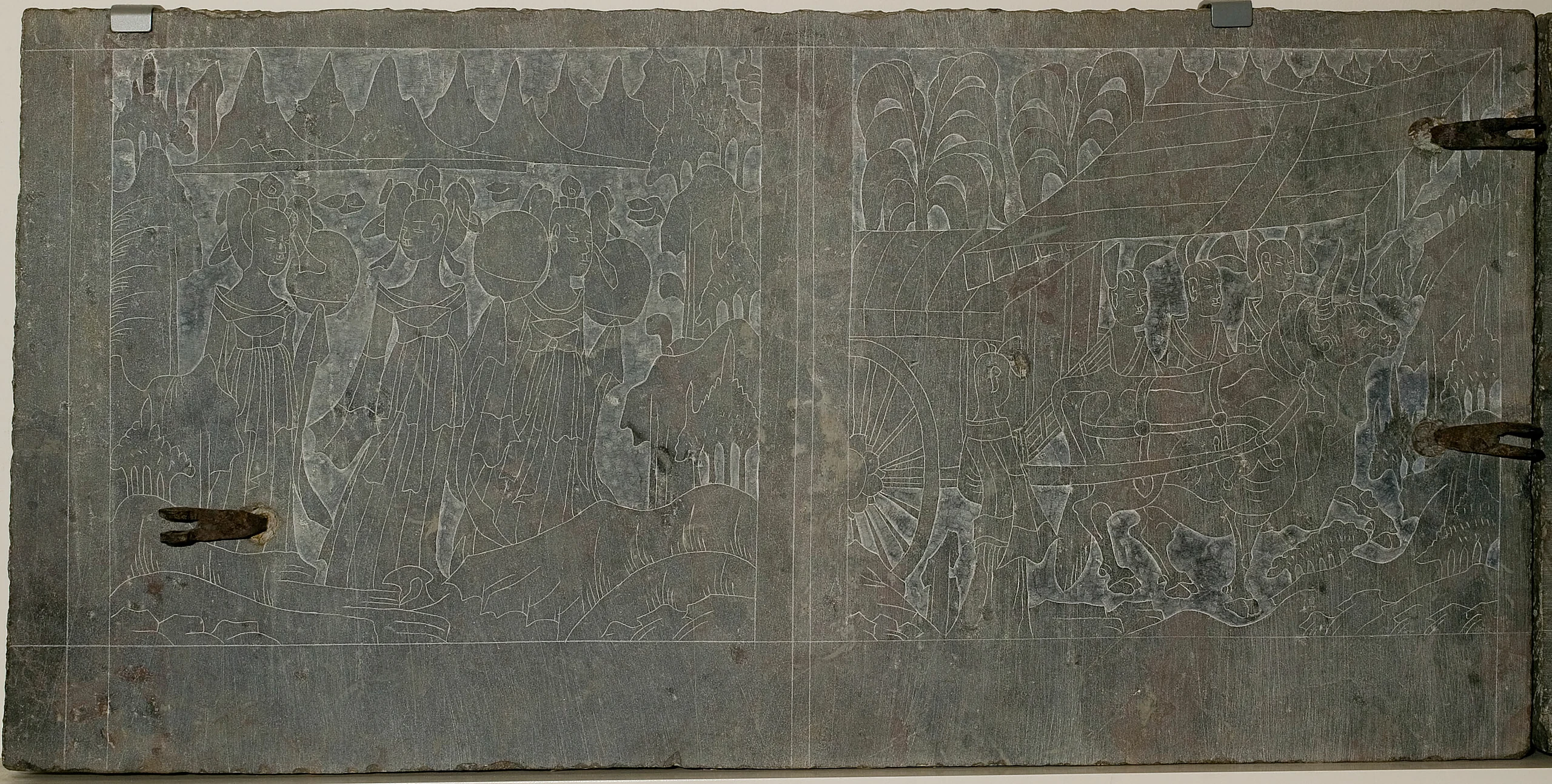 Panels from a Funerary Couch (Guanchuang)