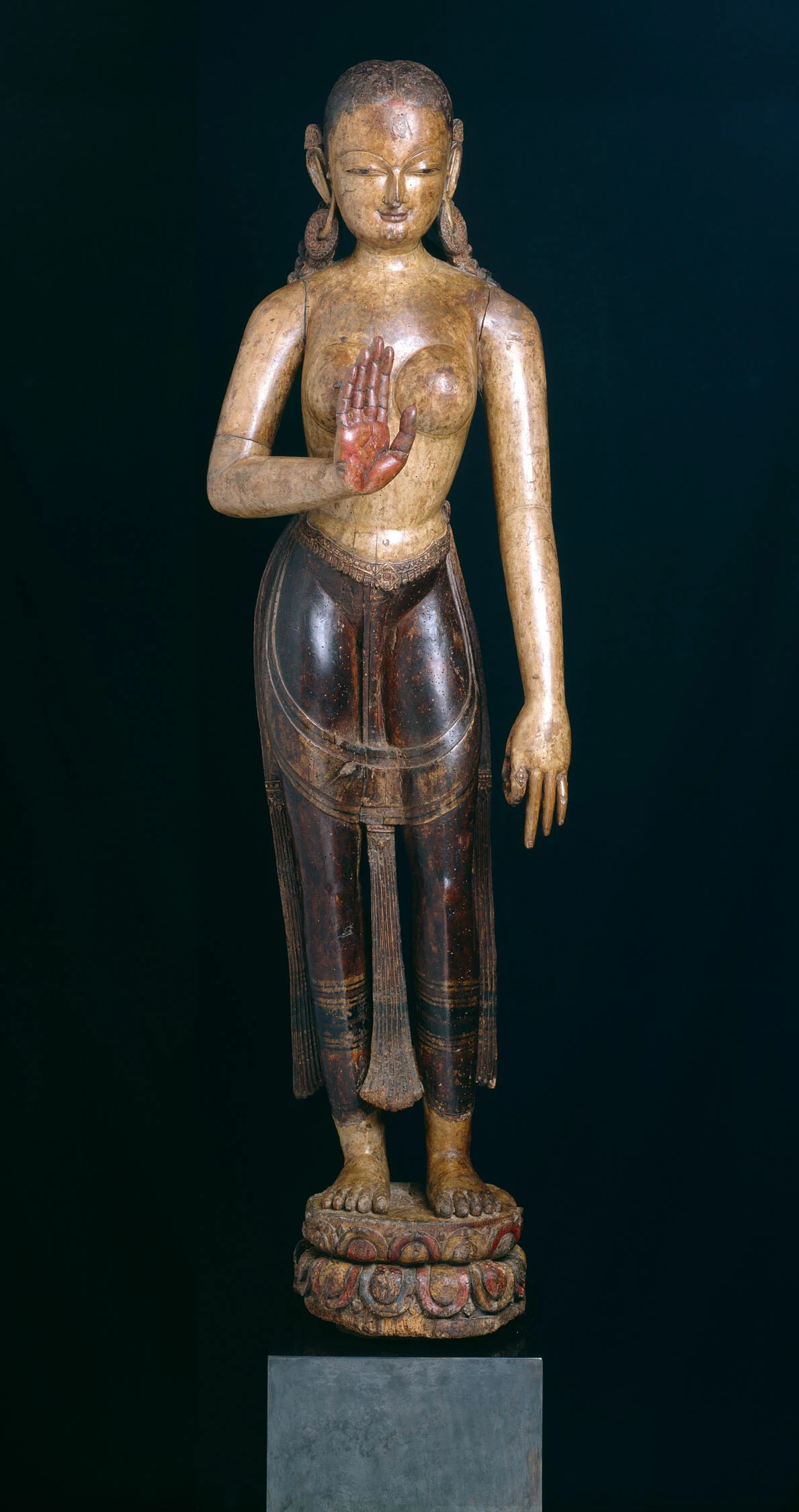Goddess Tara with Hand in Gesture of Reassurance (Abhayamudra)