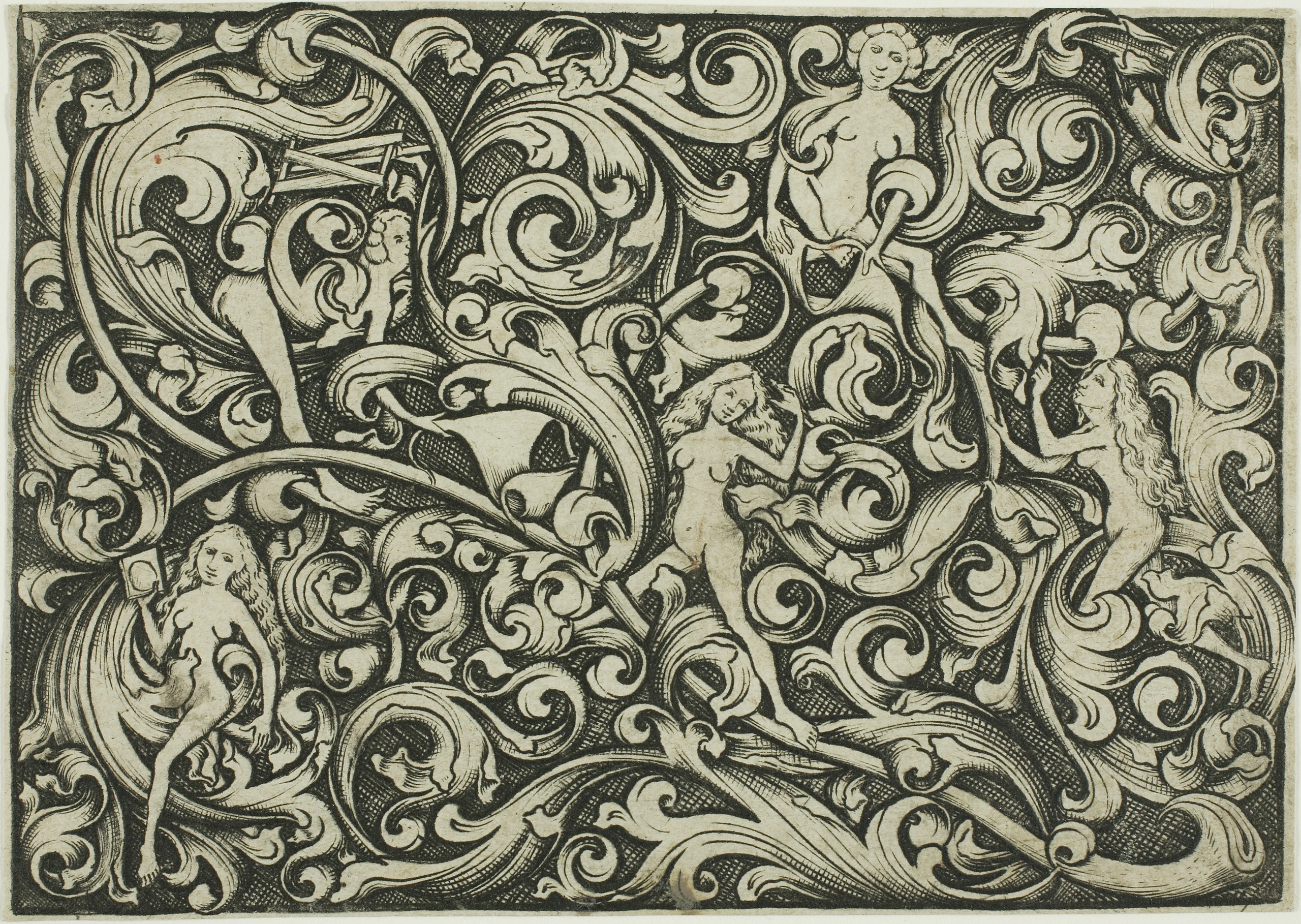 Ornament with Women Fighting