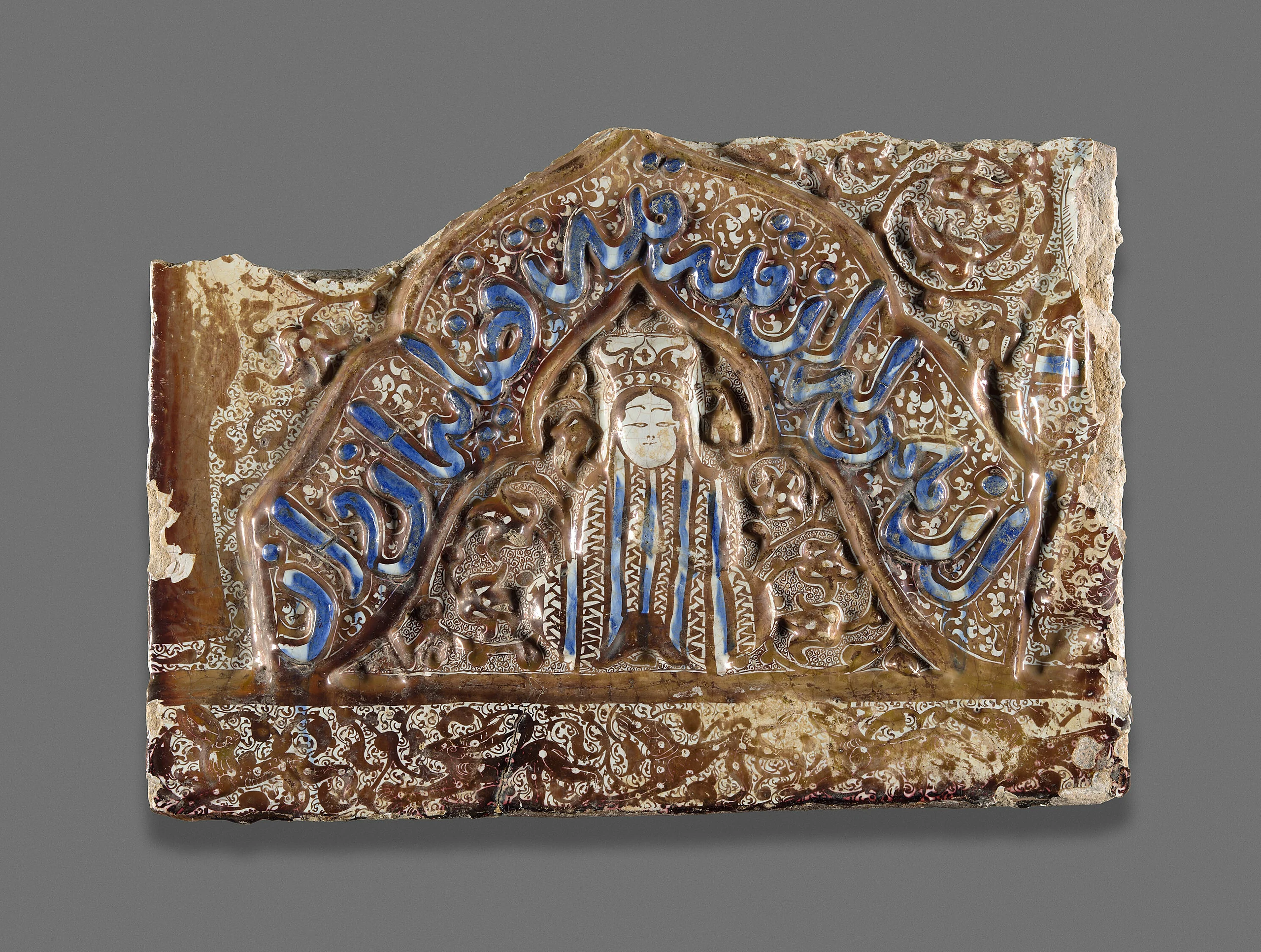 Tile Fragment with Figure in a Niche