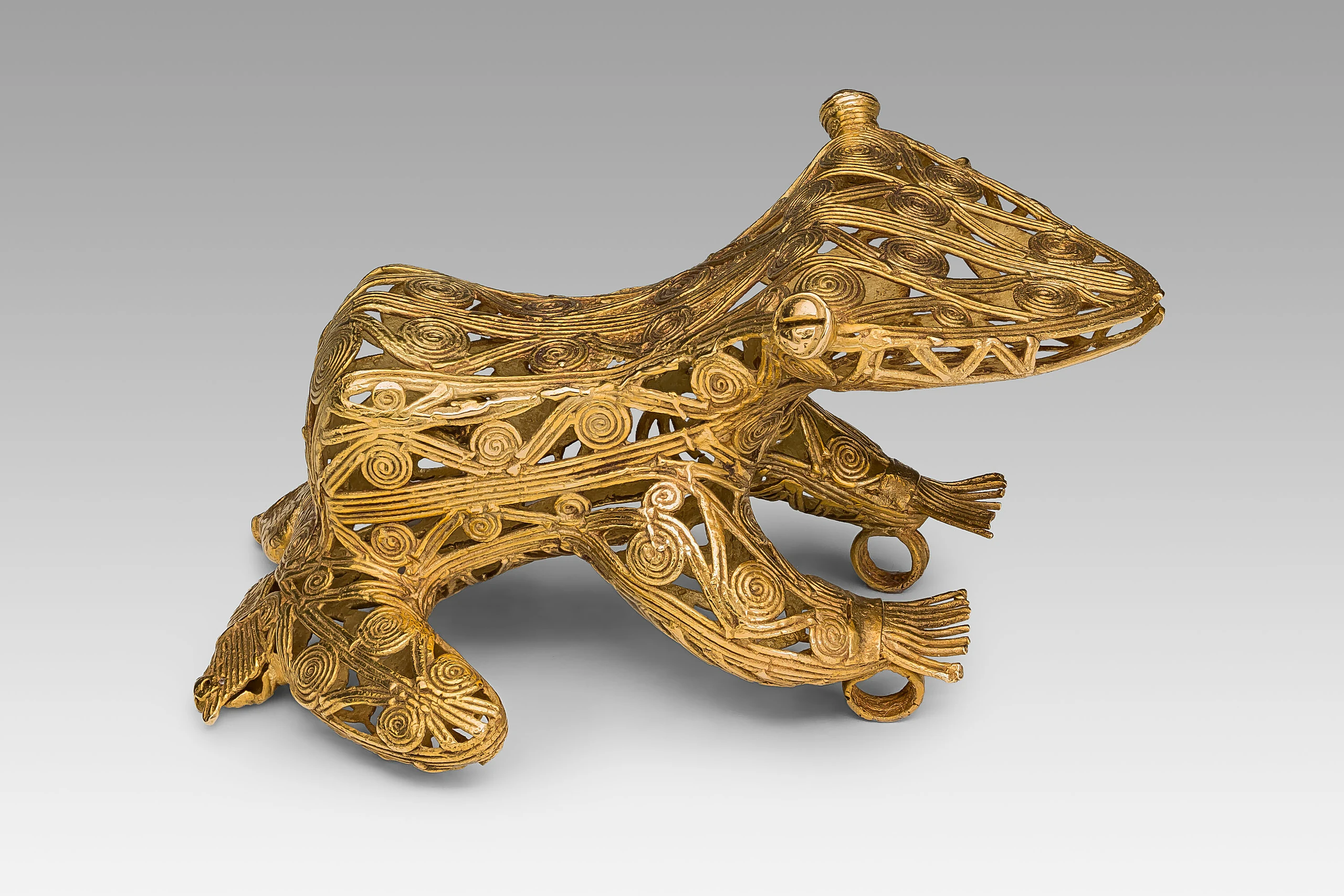 Filagree Pendant in the Form of a Frog or Toad