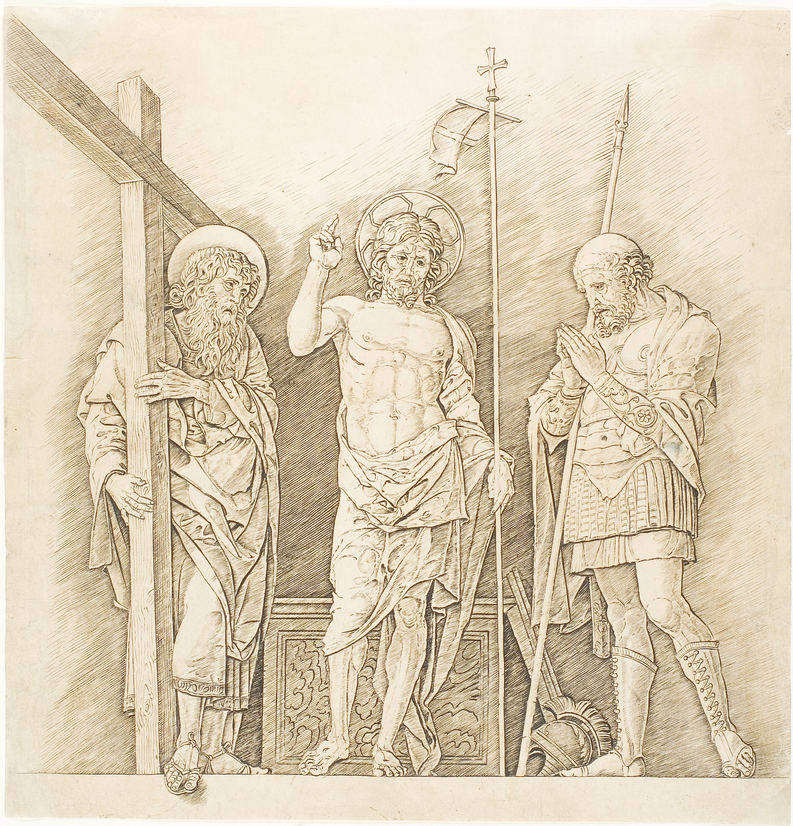 The Risen Christ between Saints Andrew and Longinus