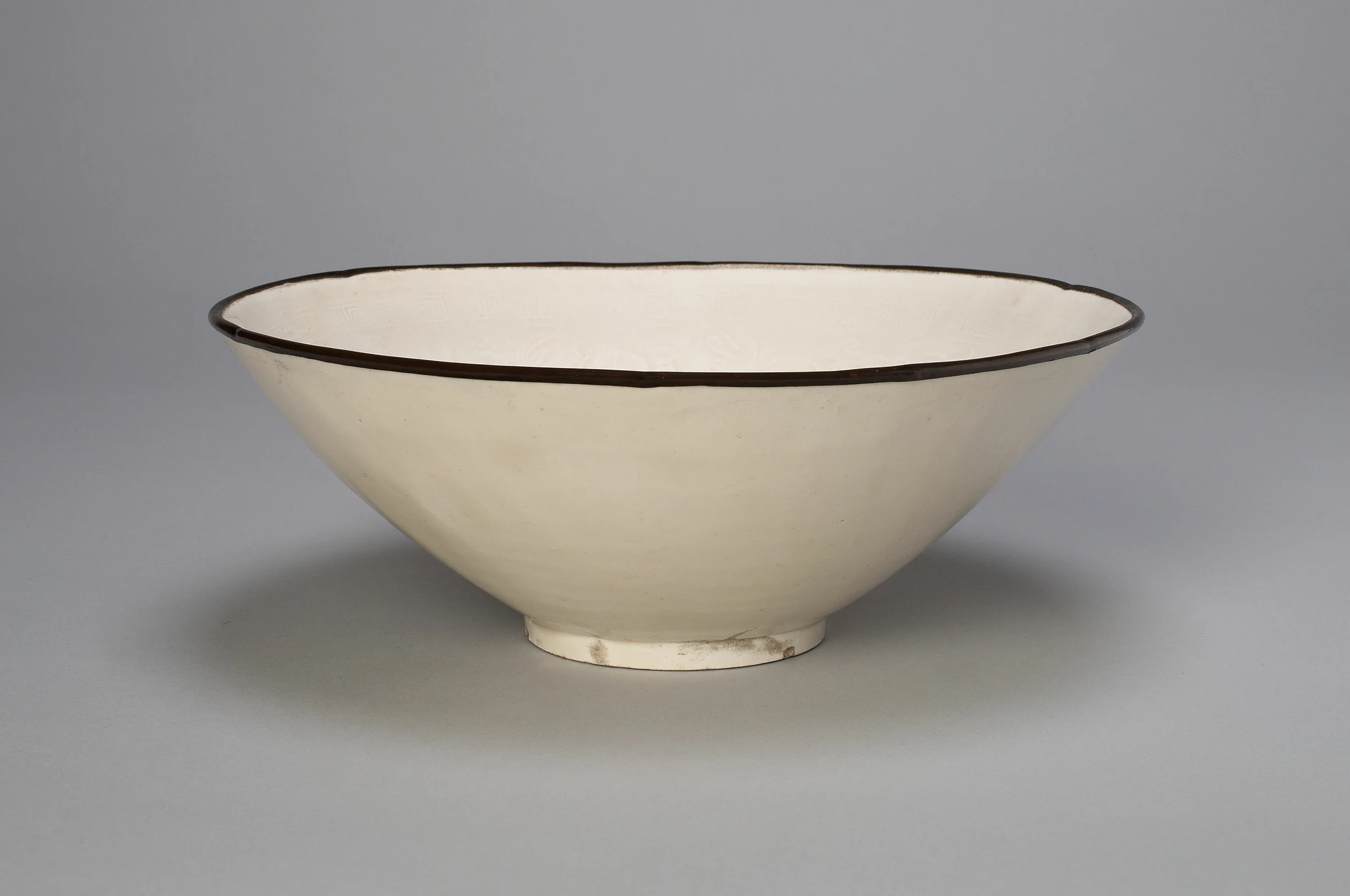 Bowl with Boys Playing amid Peony Blossoms