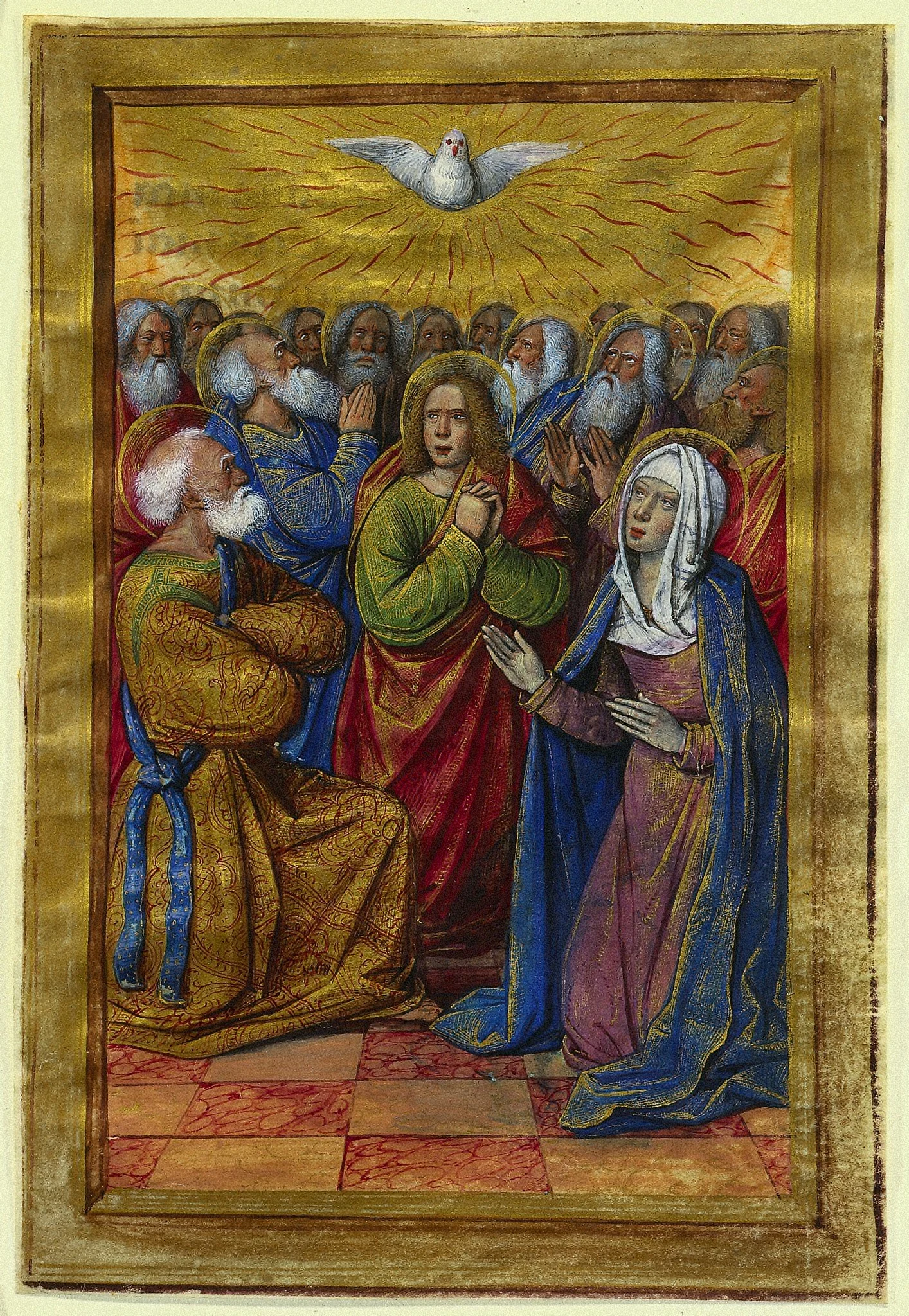 Miniature from a Book of Hours: The Pentecost