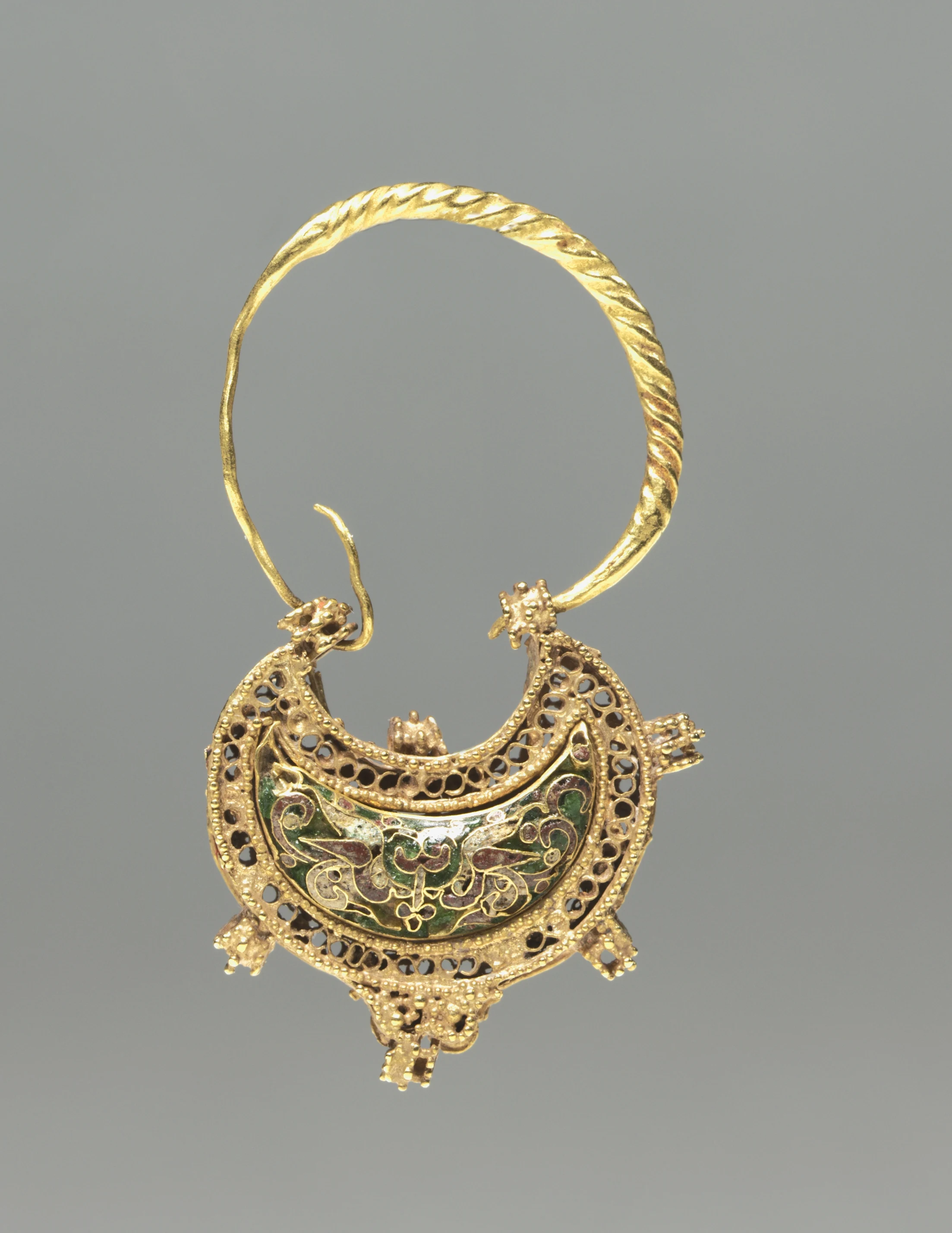 Crescent-Shaped Earring