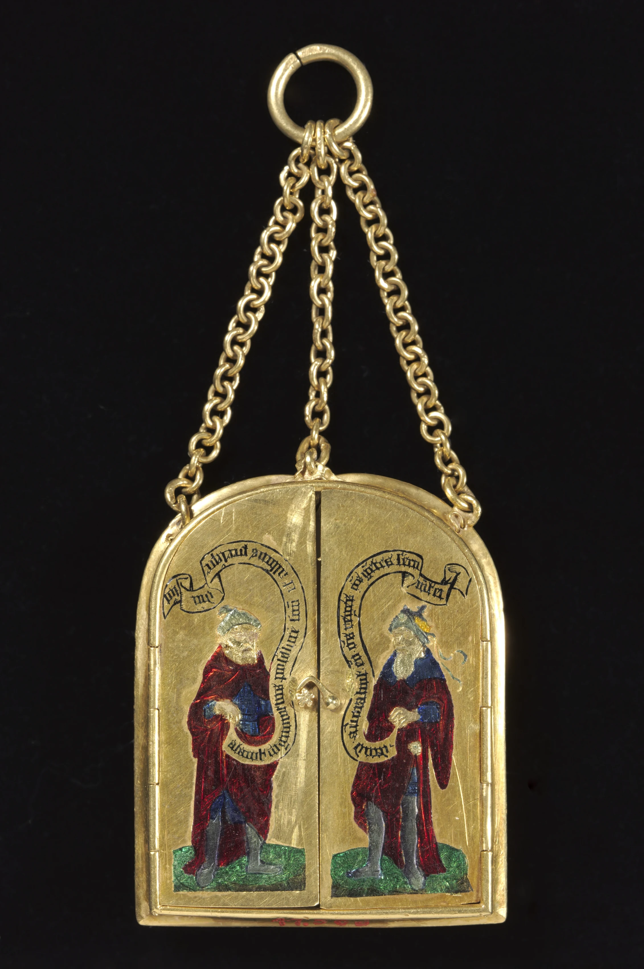 Pendant Triptych with an Onyx Cameo of the Nativity