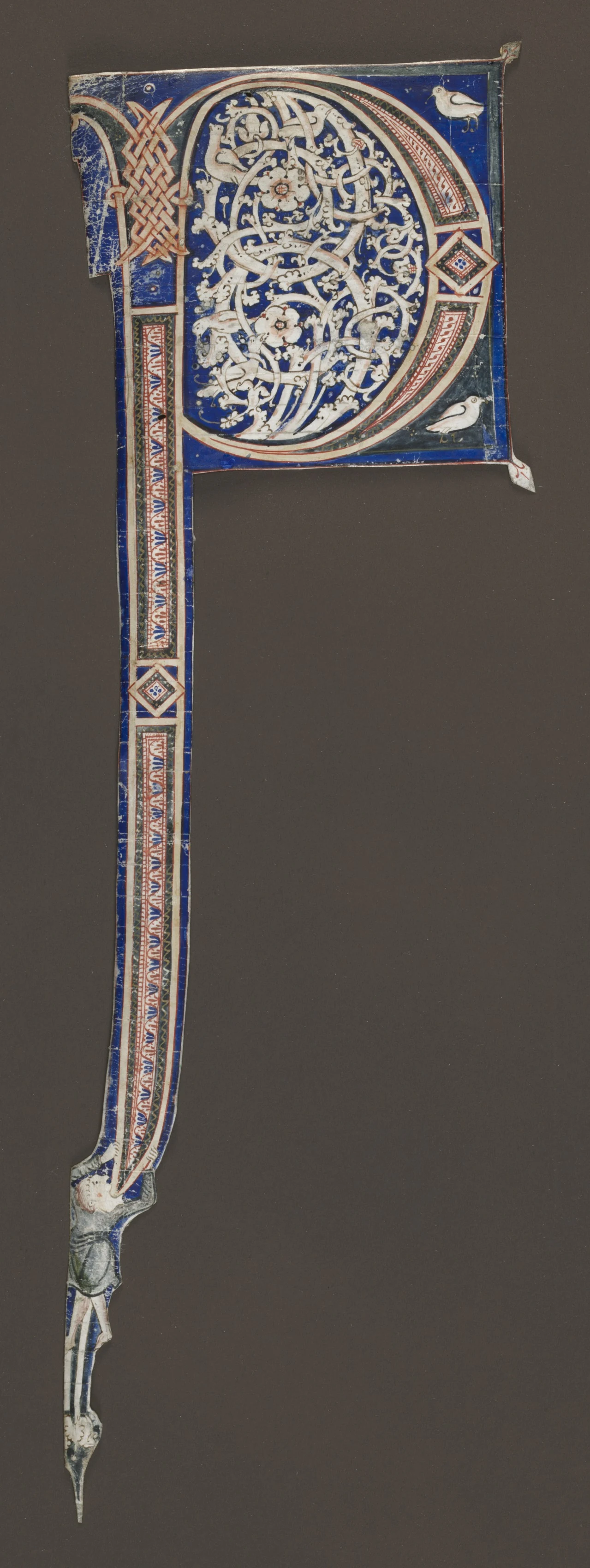 Decorated Initial (P) (Excised from a Bible?)