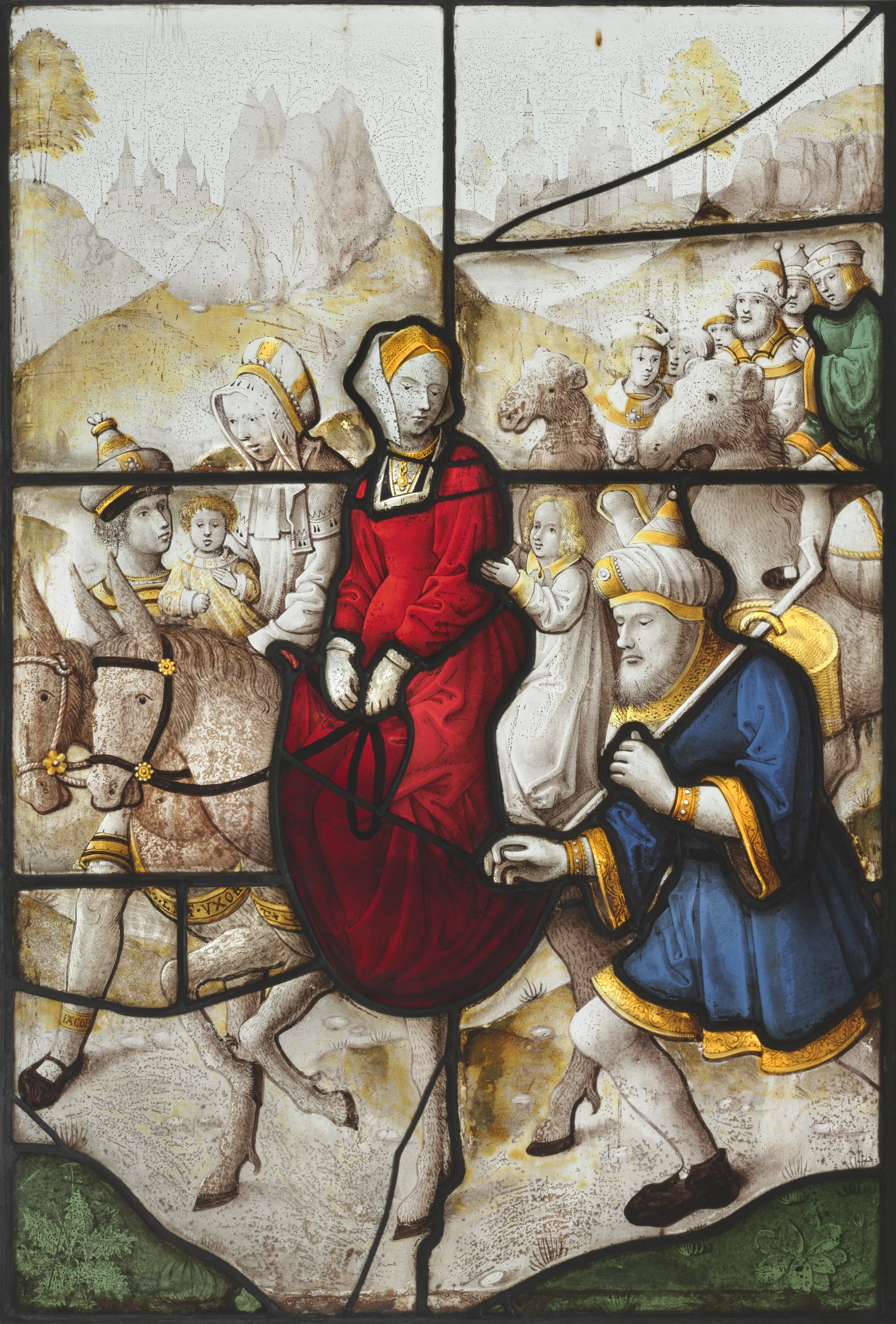 Jacob Returning to Canaan with Rachael and Leah Pursued by Laban