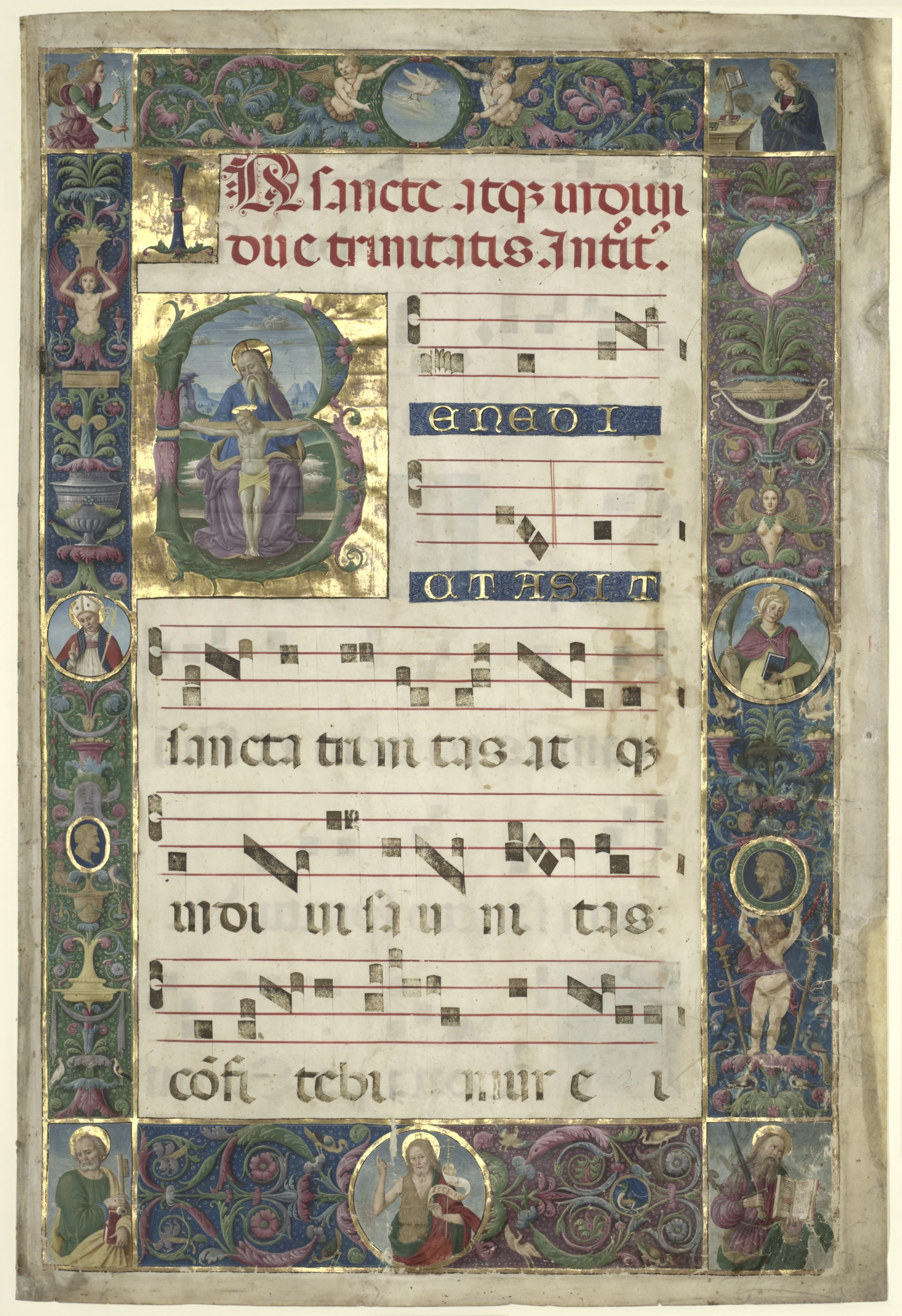 The Trinity: Leaf from a Gradual with Initial B