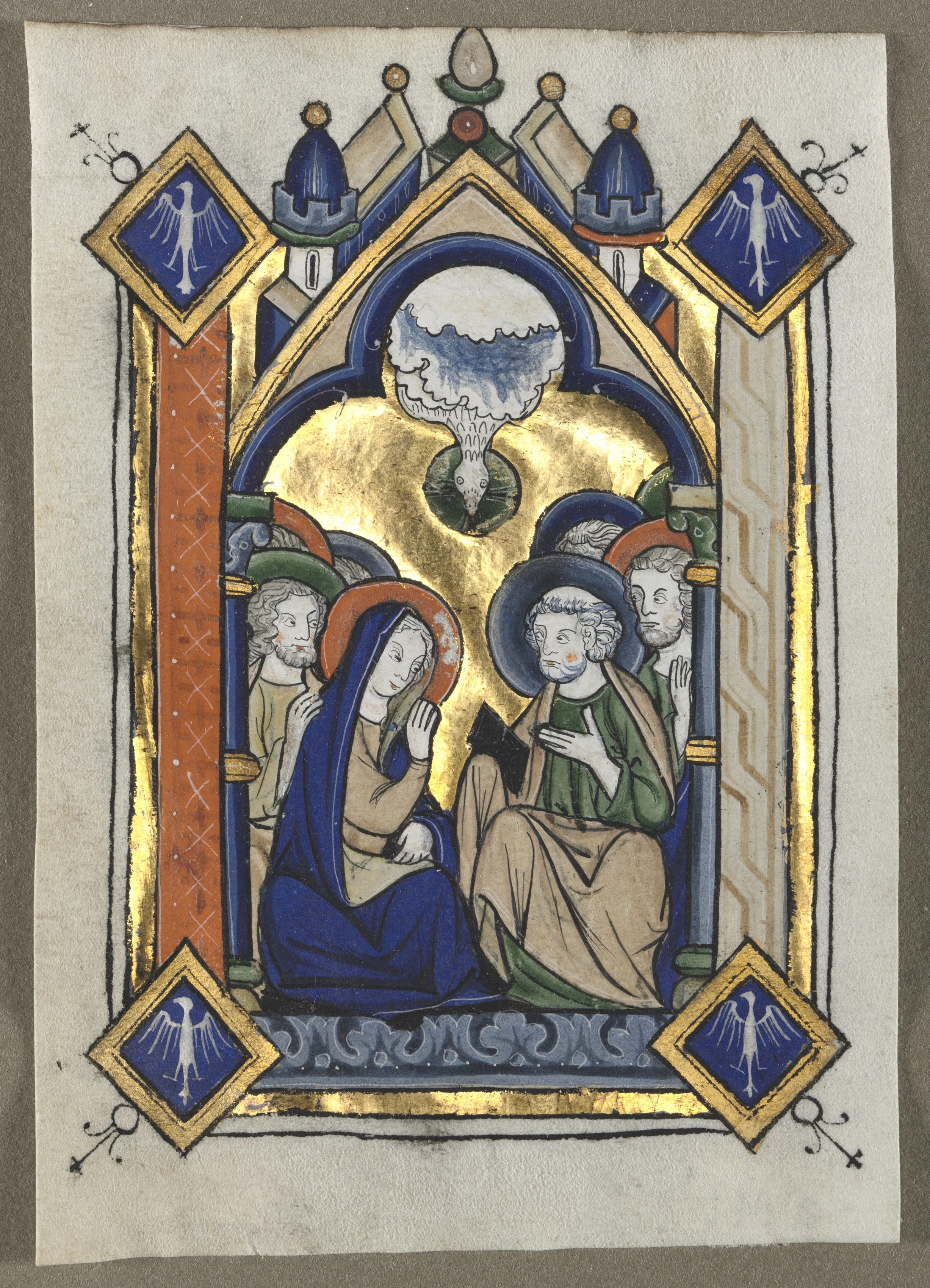 Leaf Excised from a Psalter: The Pentecost