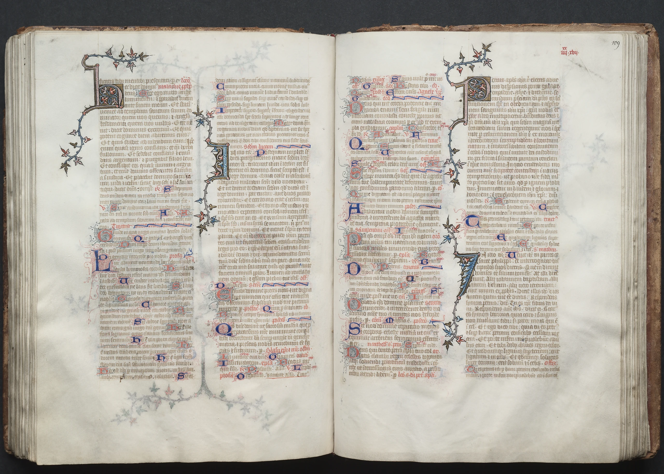 The Gotha Missal: Fol. 109r, Text