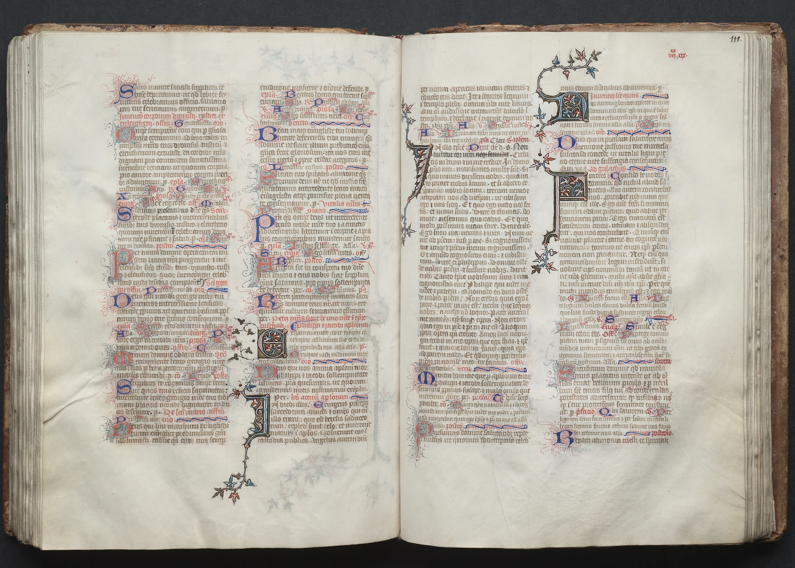 The Gotha Missal: Fol. 111r, Text